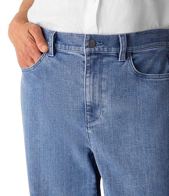 Eileen Fisher Organic Cotton Blend Stretch Denim Ankle Lantern Jeans Product Image