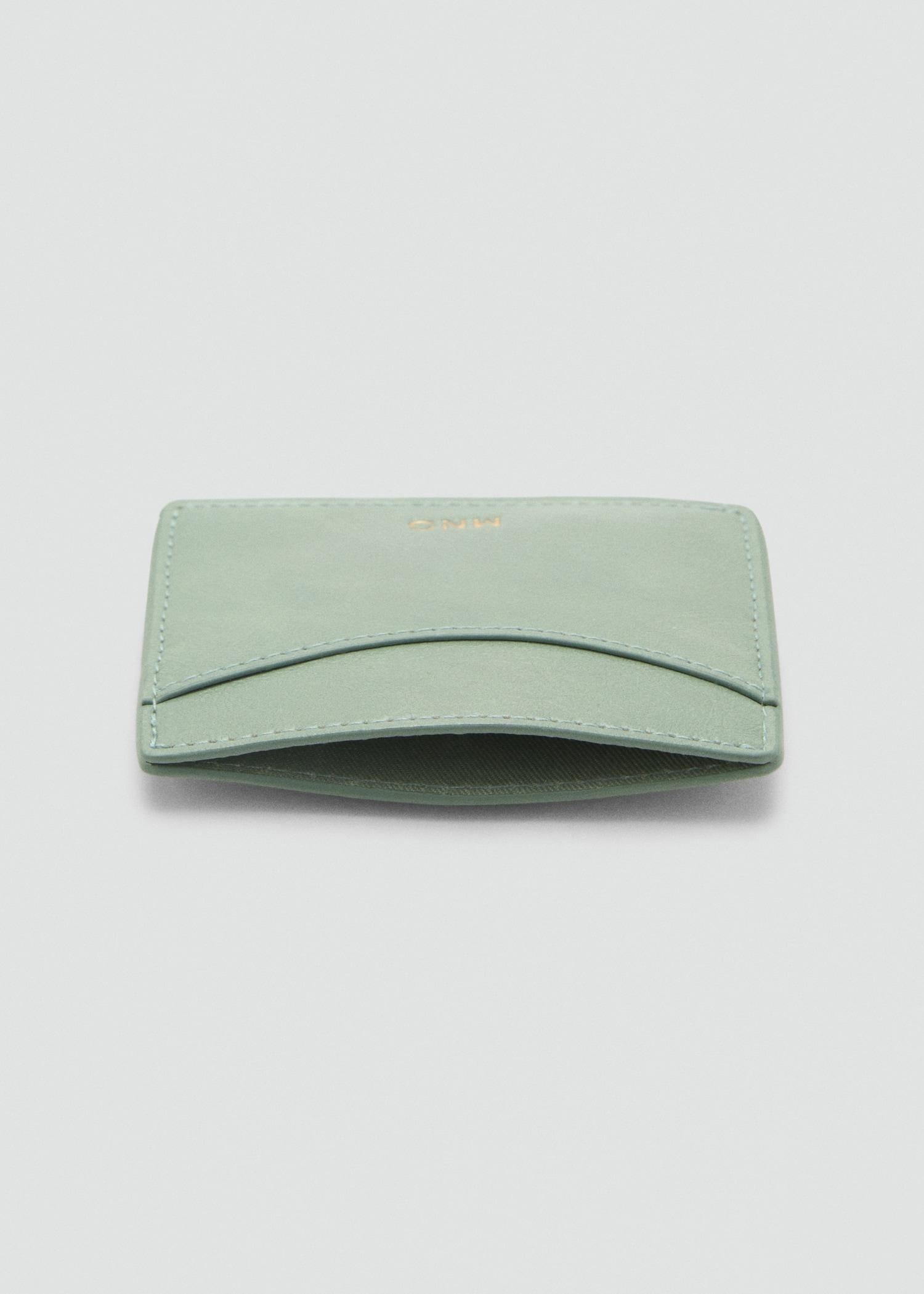 Leather-effect card holder - Women | MANGO USA Product Image
