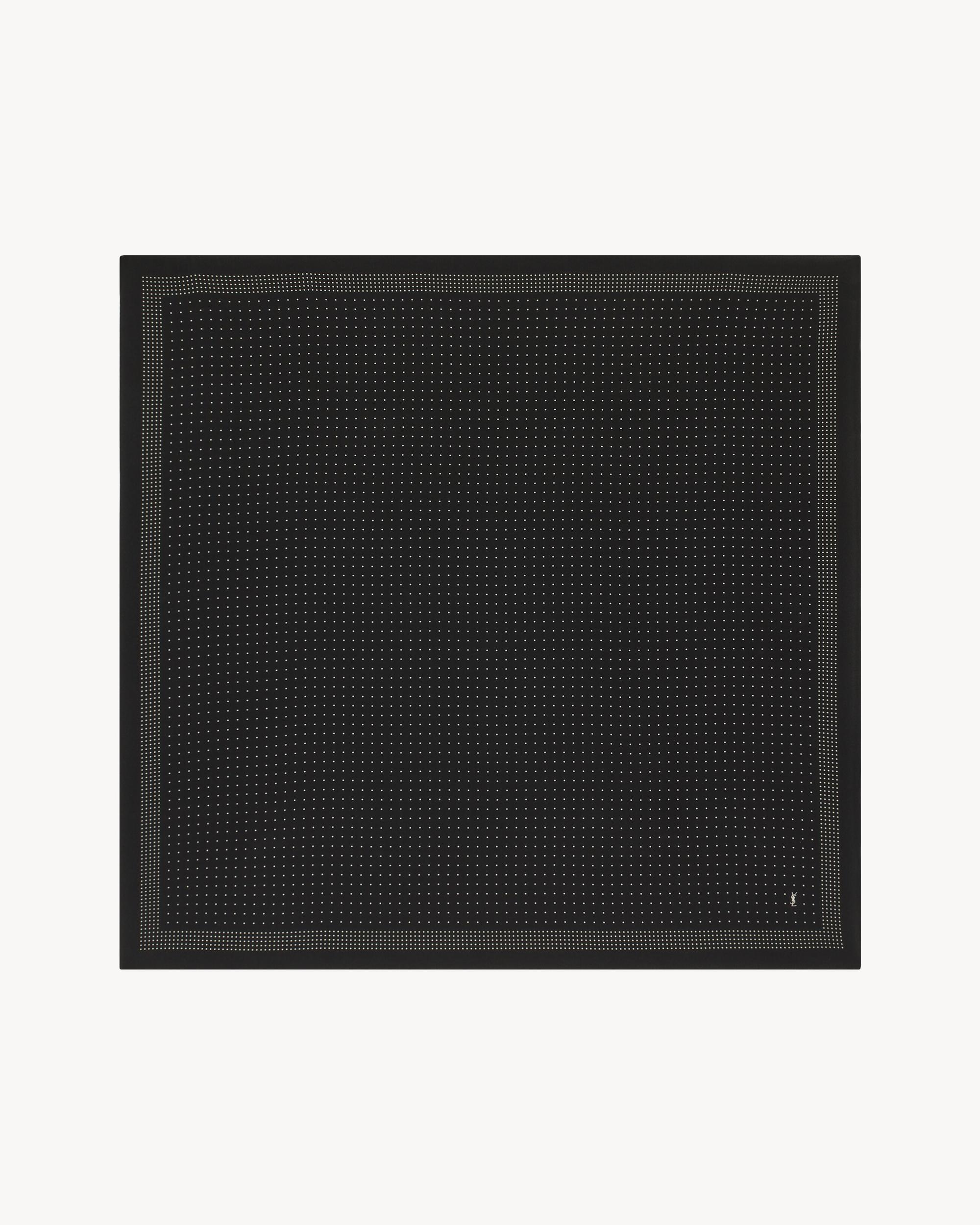 square scarf in dotted silk crepe Product Image