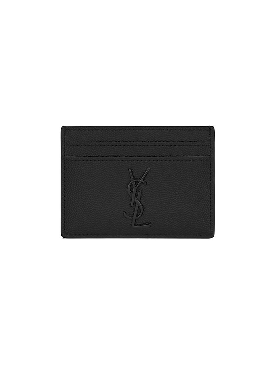 Cassanrdre Card Case in Grain de Poudre Embossed Leather Product Image