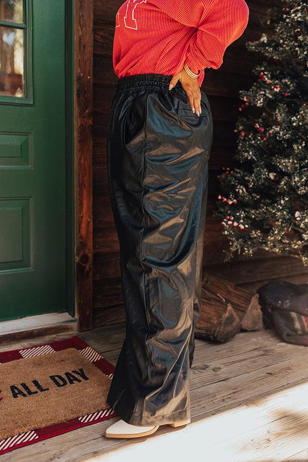 The Sawyer High Waist Faux Leather Pants Curves Product Image