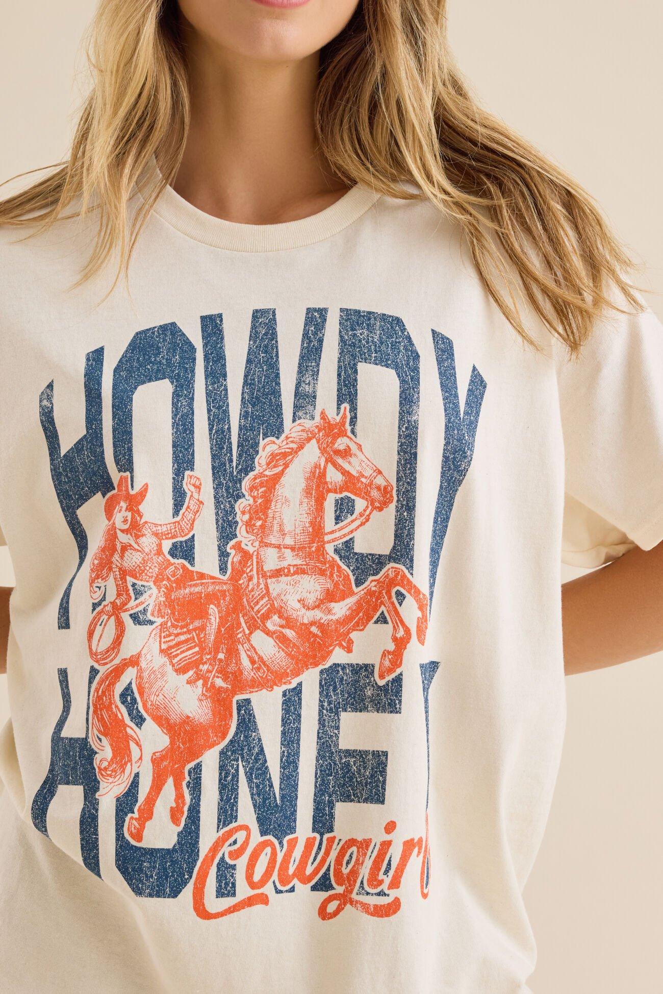 Howdy Honey Cowgirl Graphic Tee Product Image