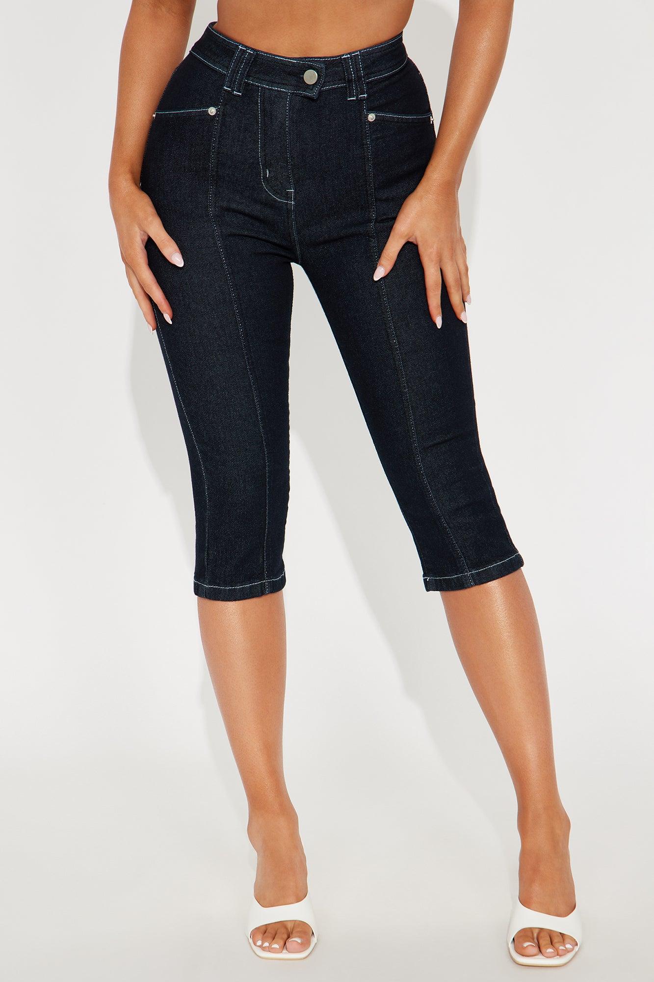 Eyes For You Skinny Capri Jeans - Dark Wash Female Product Image