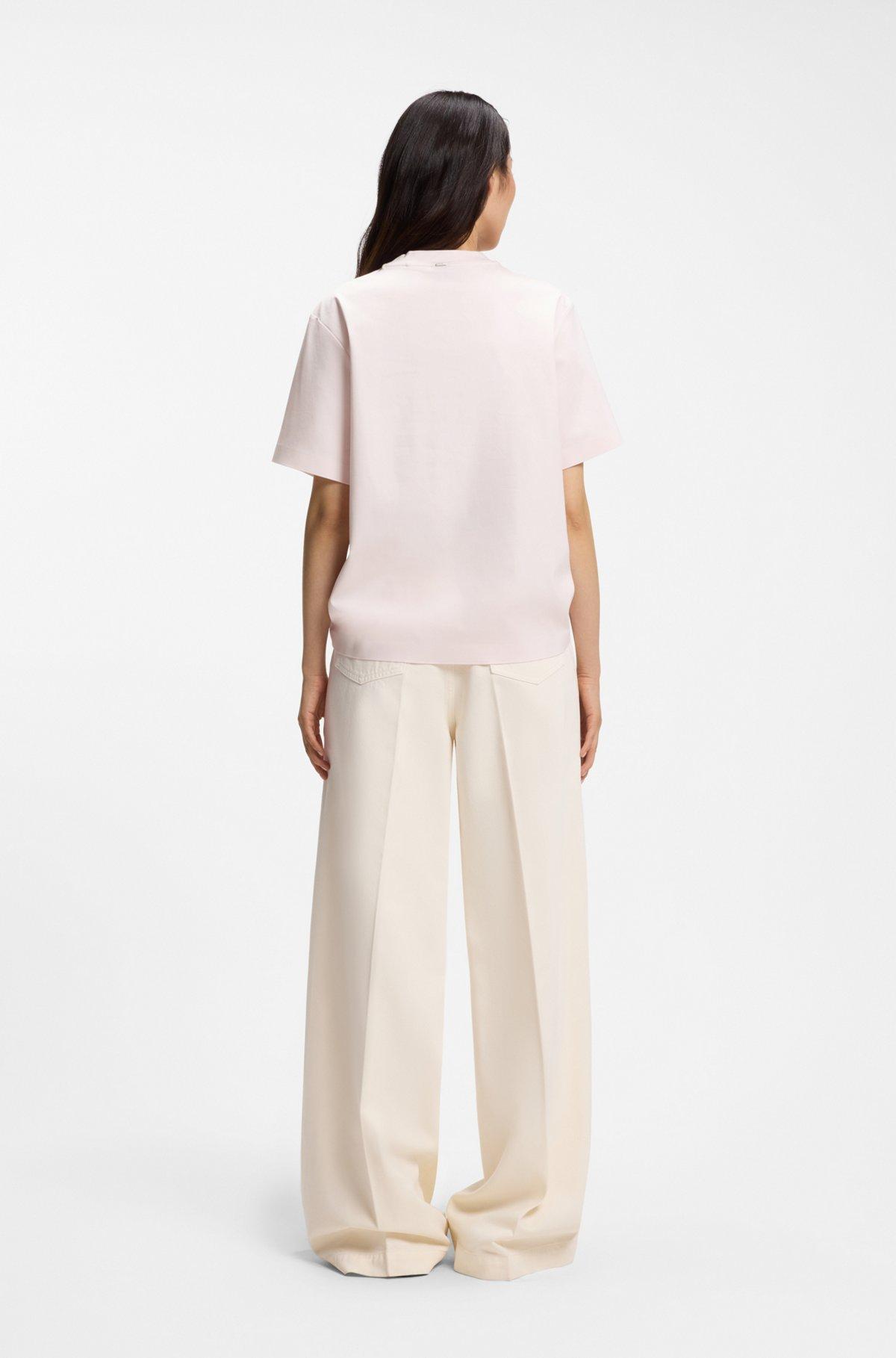Relaxed-fit T-shirt in mercerized cotton Product Image