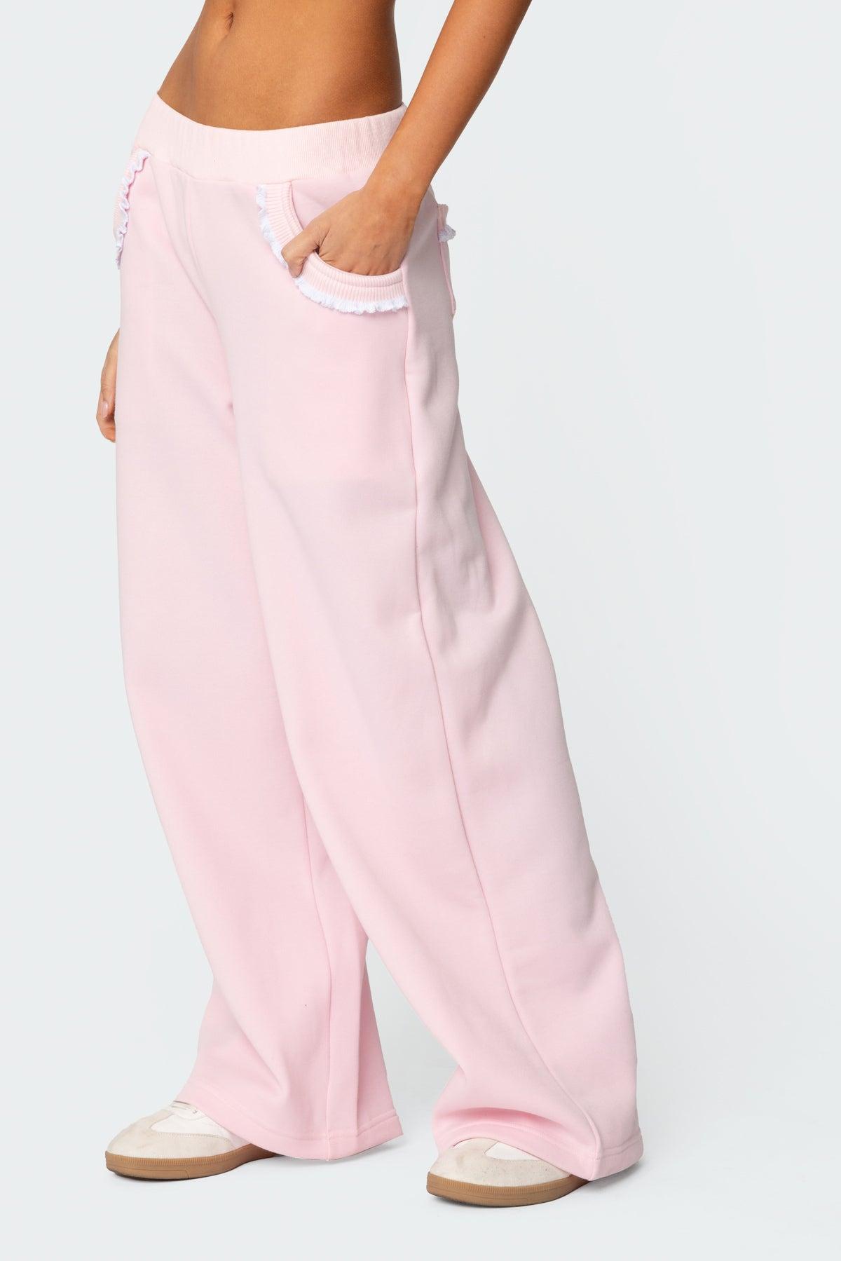 Ashtin Ruffle Trim Sweatpants Product Image
