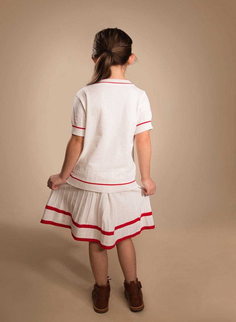 Paisley Knit A-line Skirt Product Image