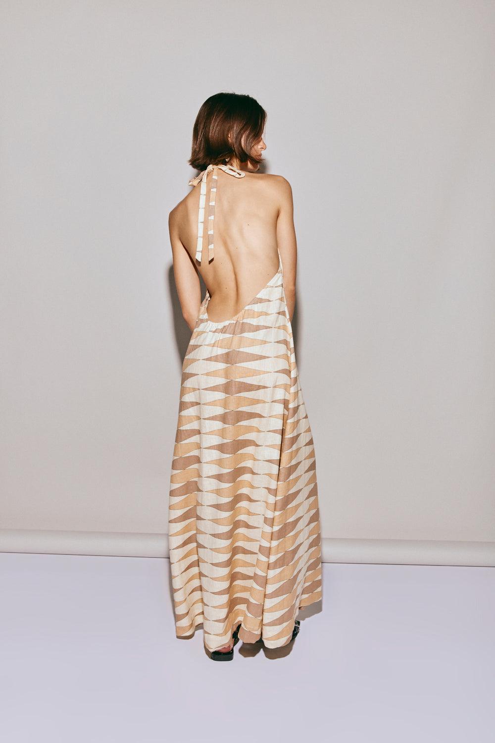 Rita Linen Maxi Dress Una Product Image