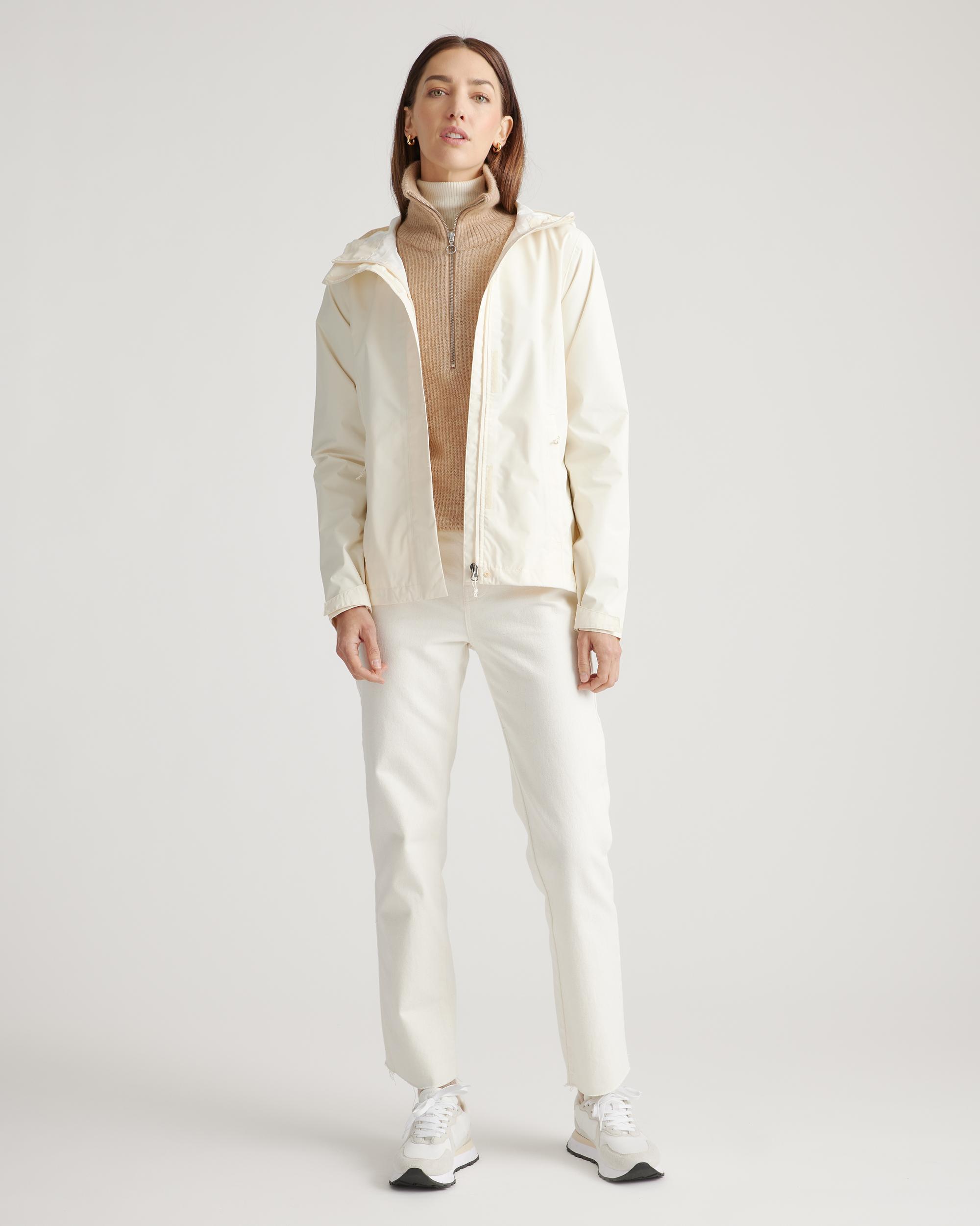 Quince | Women's Weatherproof Short Rain Shell Jacket Size XL, Polyester/Recycled Polyester Blend Product Image