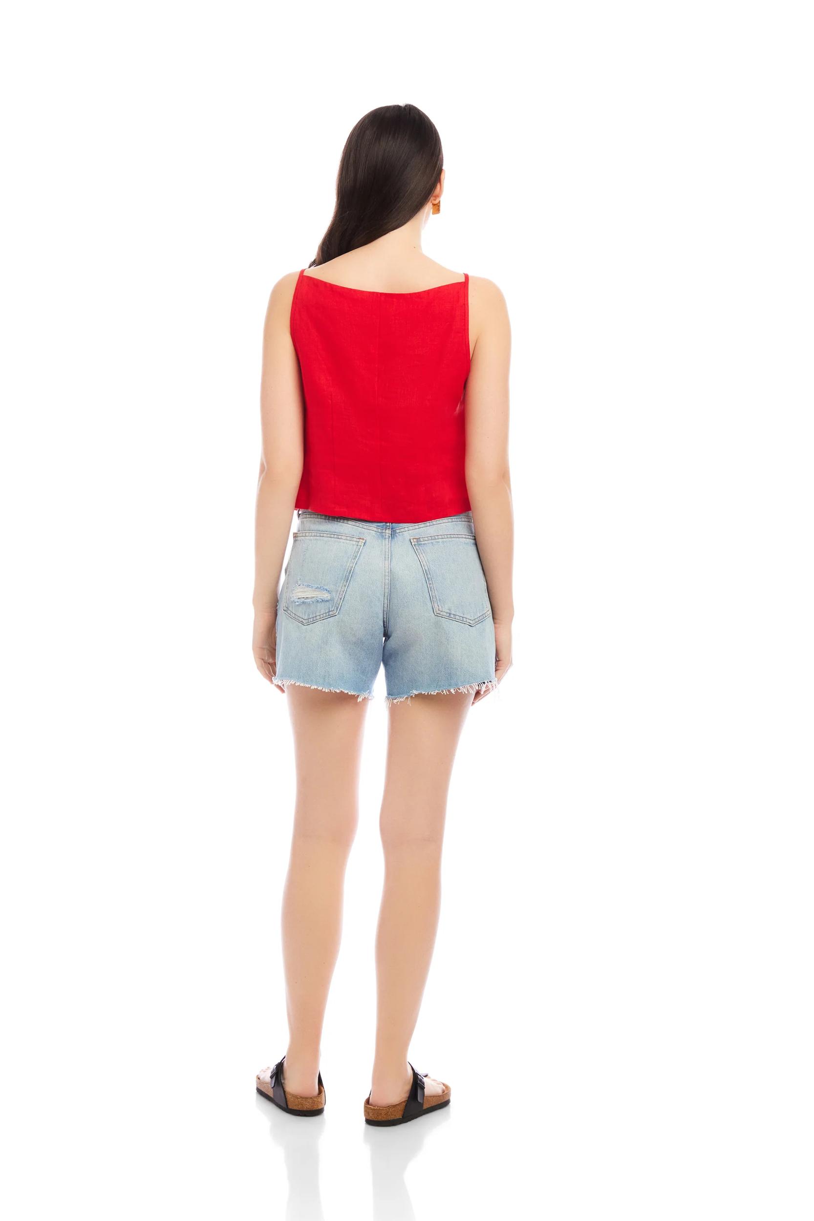 Elis Sleeveless Button-Up Top Product Image