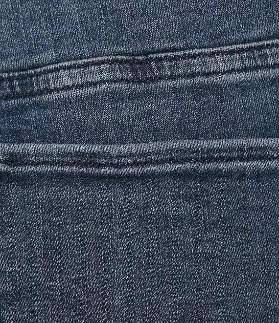 Lucky Brand Stretch Denim Mid Rise Rolled Hem Cropped Relaxed Fit Jeans Product Image