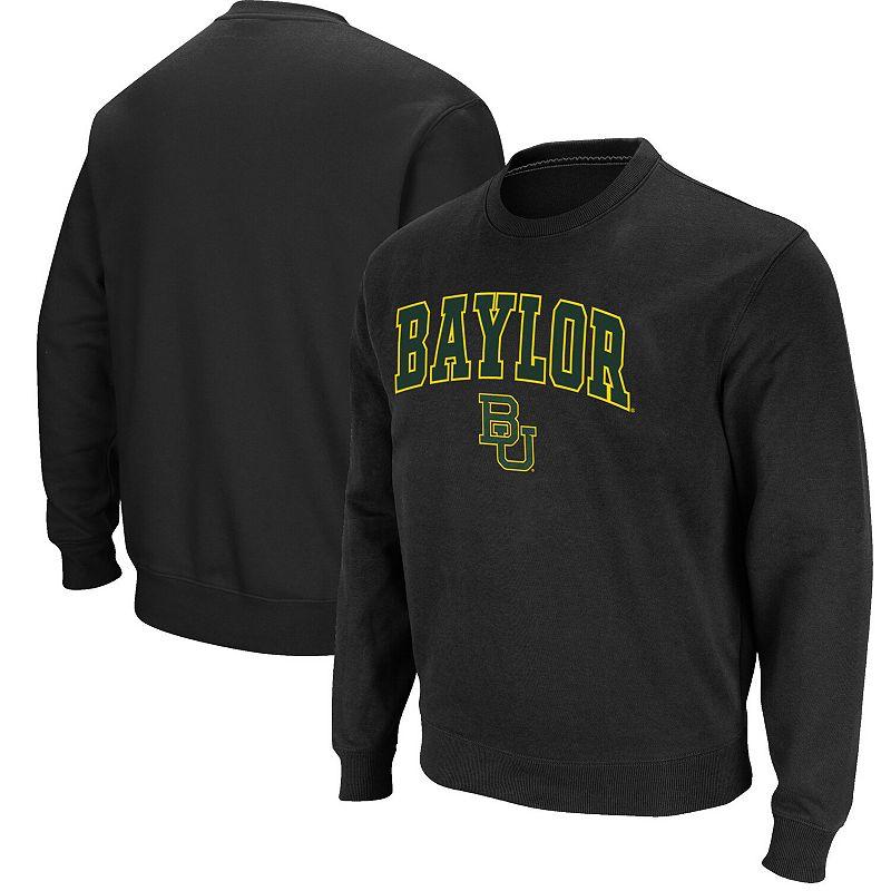 Men's Colosseum Black Baylor Bears Arch & Logo Pullover Sweatshirt, Size: 3XL, Bay Black Product Image
