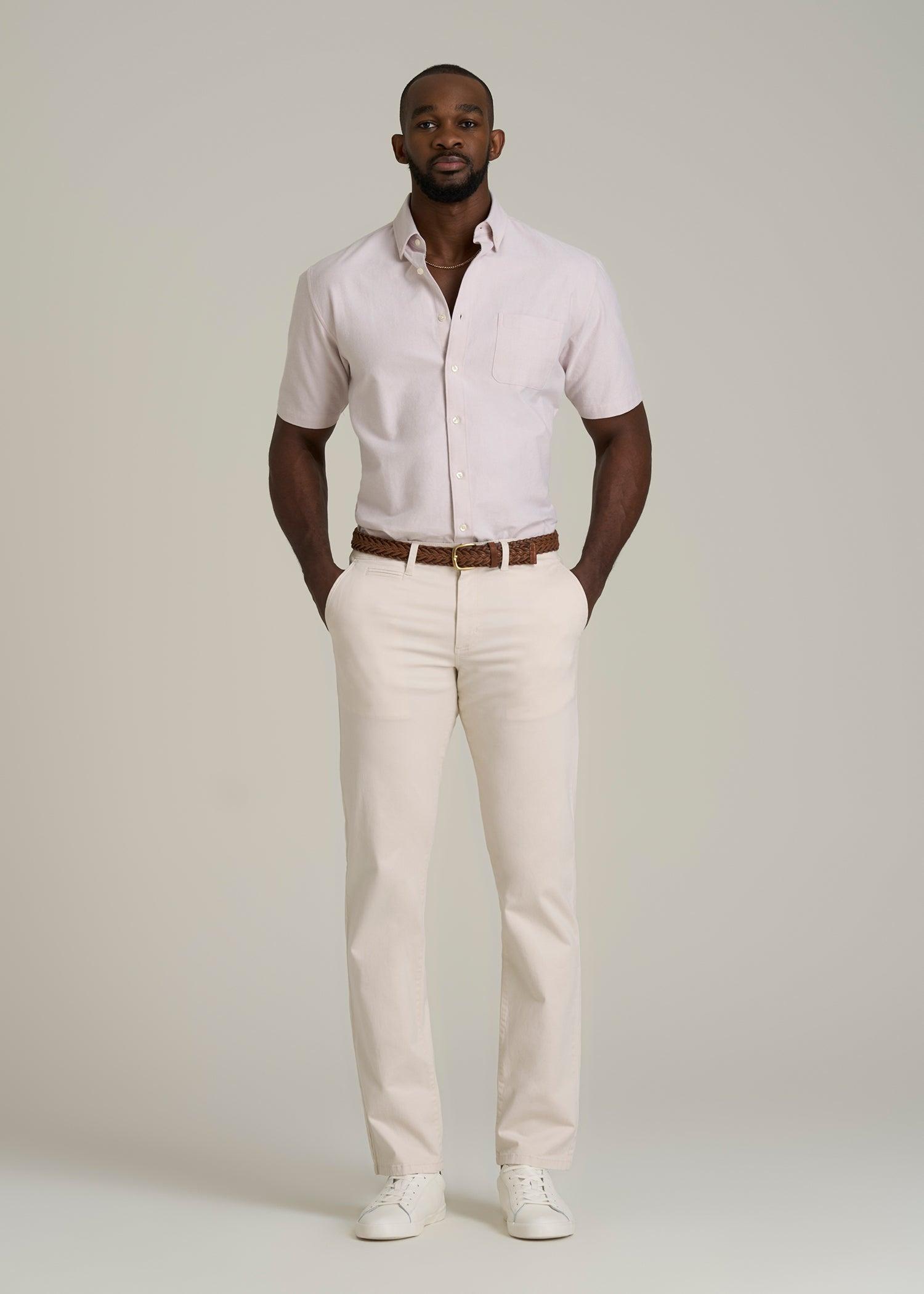 J1 STRAIGHT Leg Chinos for Tall Men in Chalk Male Product Image