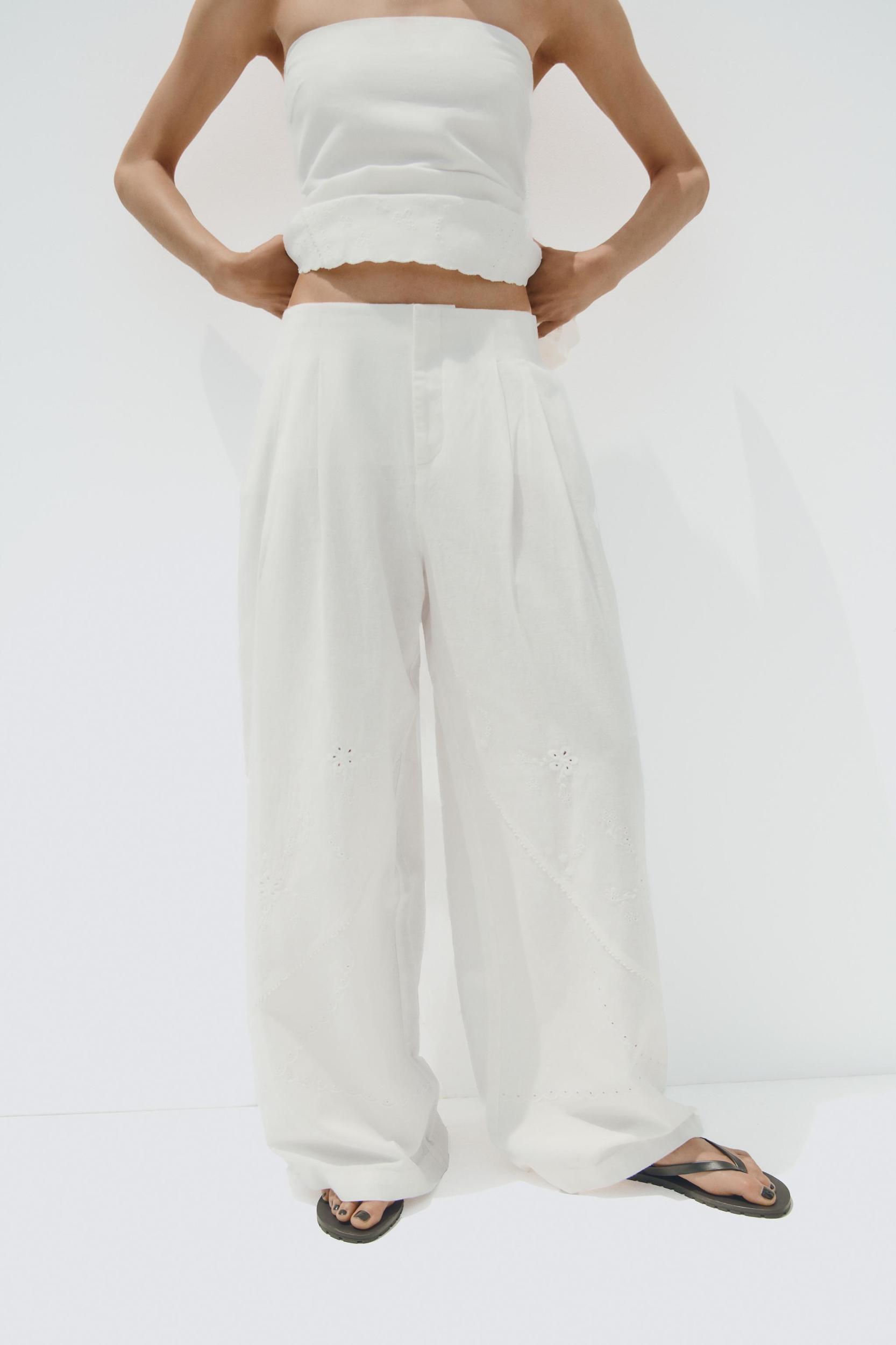 EMBROIDERED PANTS Product Image