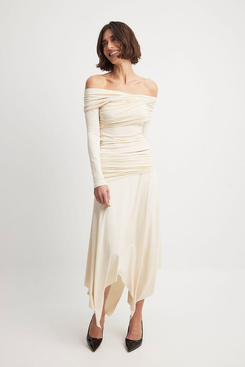 Soft Line Off Shoulder Draped Top Product Image