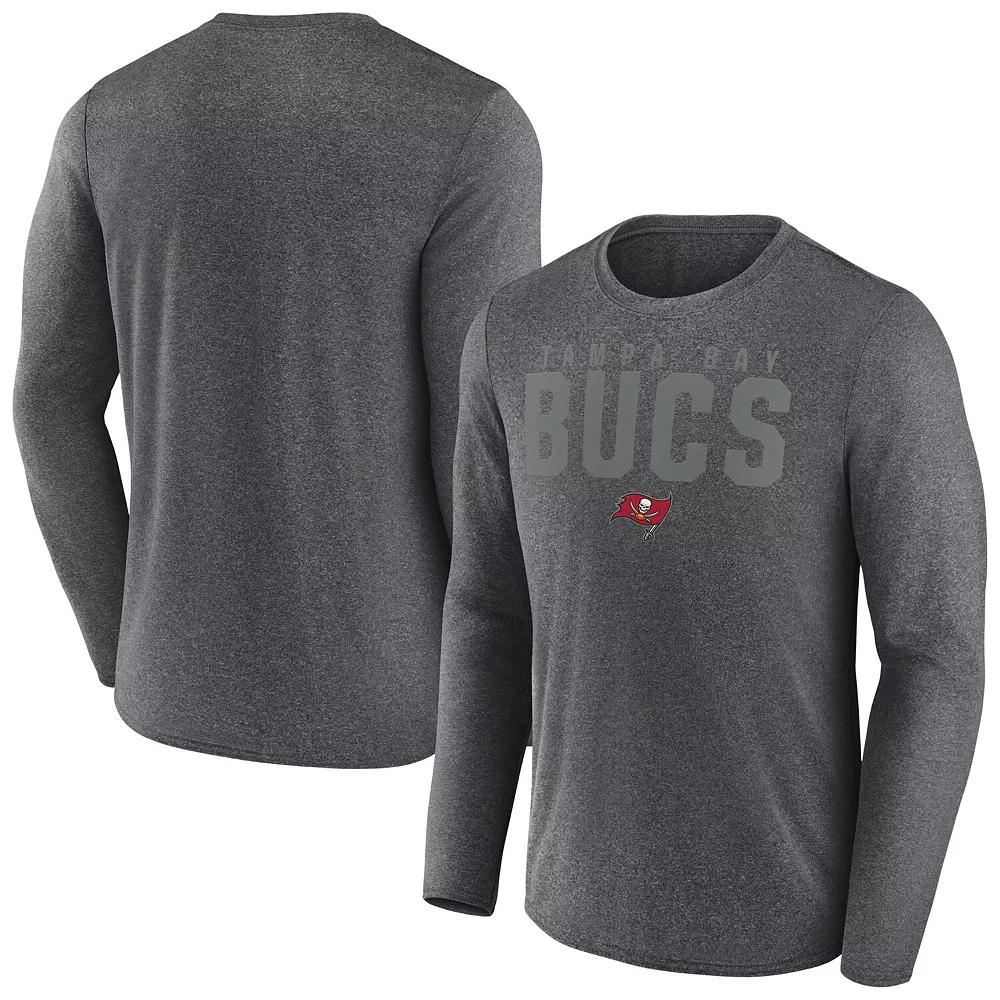 Men's Fanatics  Heather Charcoal Las Vegas Raiders Blackout Long Sleeve T-Shirt, Size: 3XL, Lvr Charco Product Image