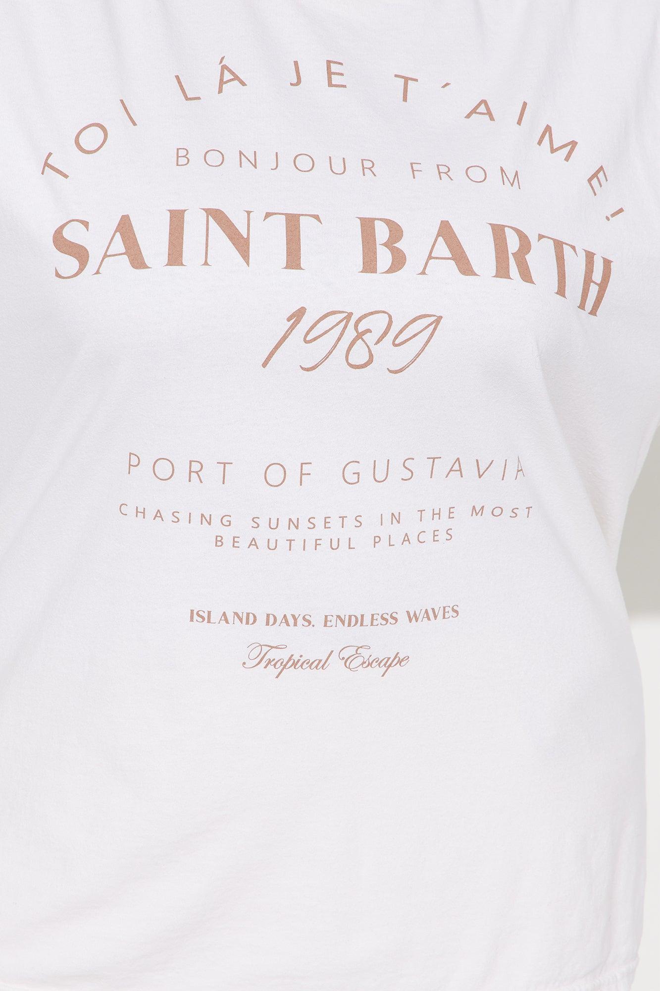 Saint Barth Washed Oversized Tee - Natural Product Image