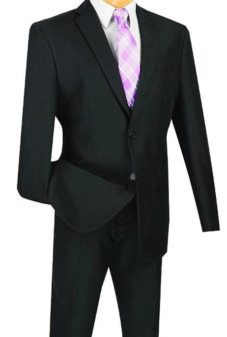 Classic Boy Suit 5 Piece Set Black Boys Product Image