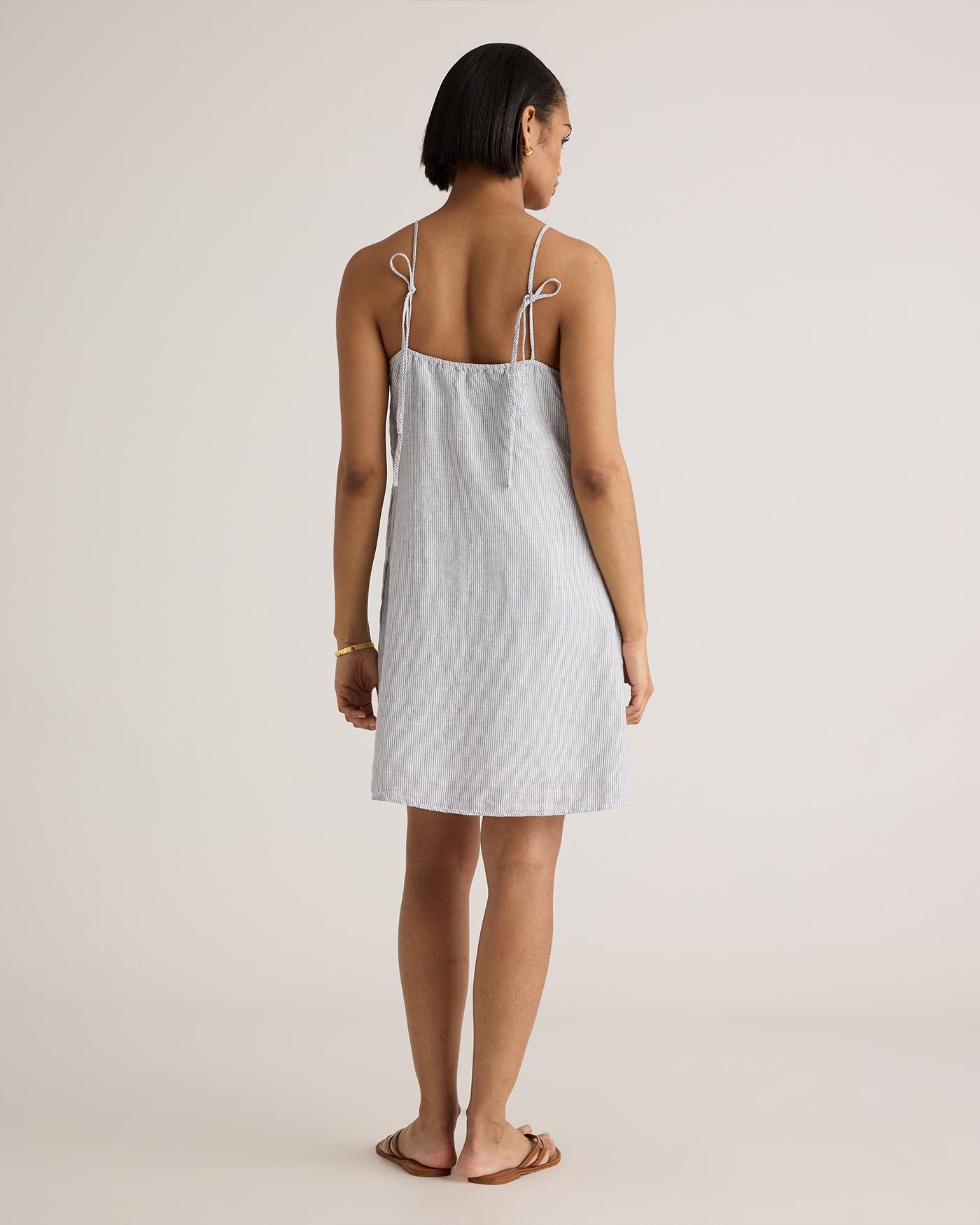 Quince | Women's 100% European Linen Spaghetti Strap Mini Dress Size XS Product Image