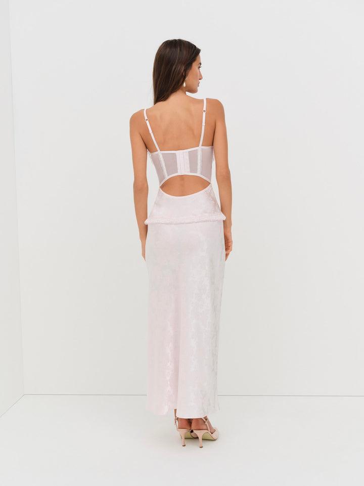 Maribel Maxi Slip Dress — Pink Product Image