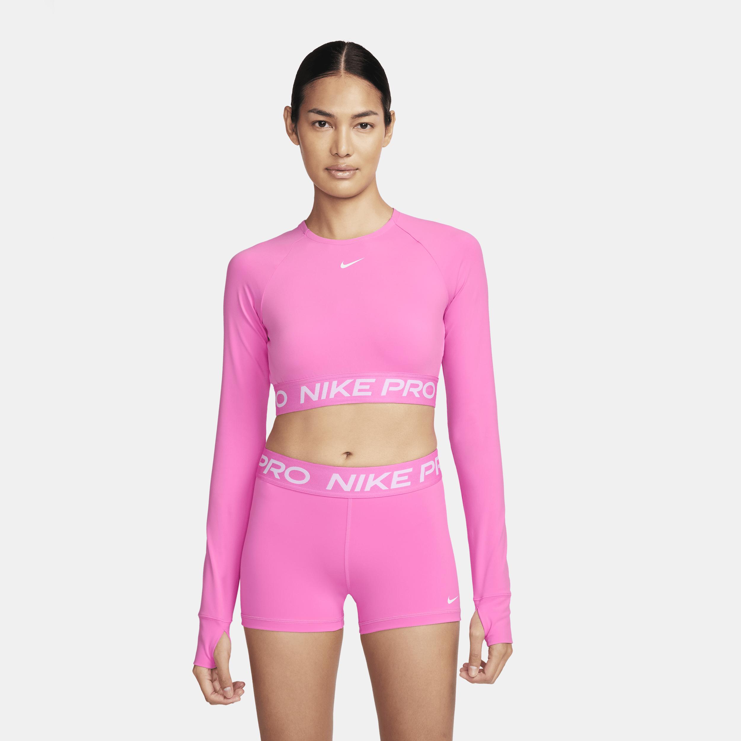 Women's Nike Pro Dri-FIT Cropped Long-Sleeve Top Product Image