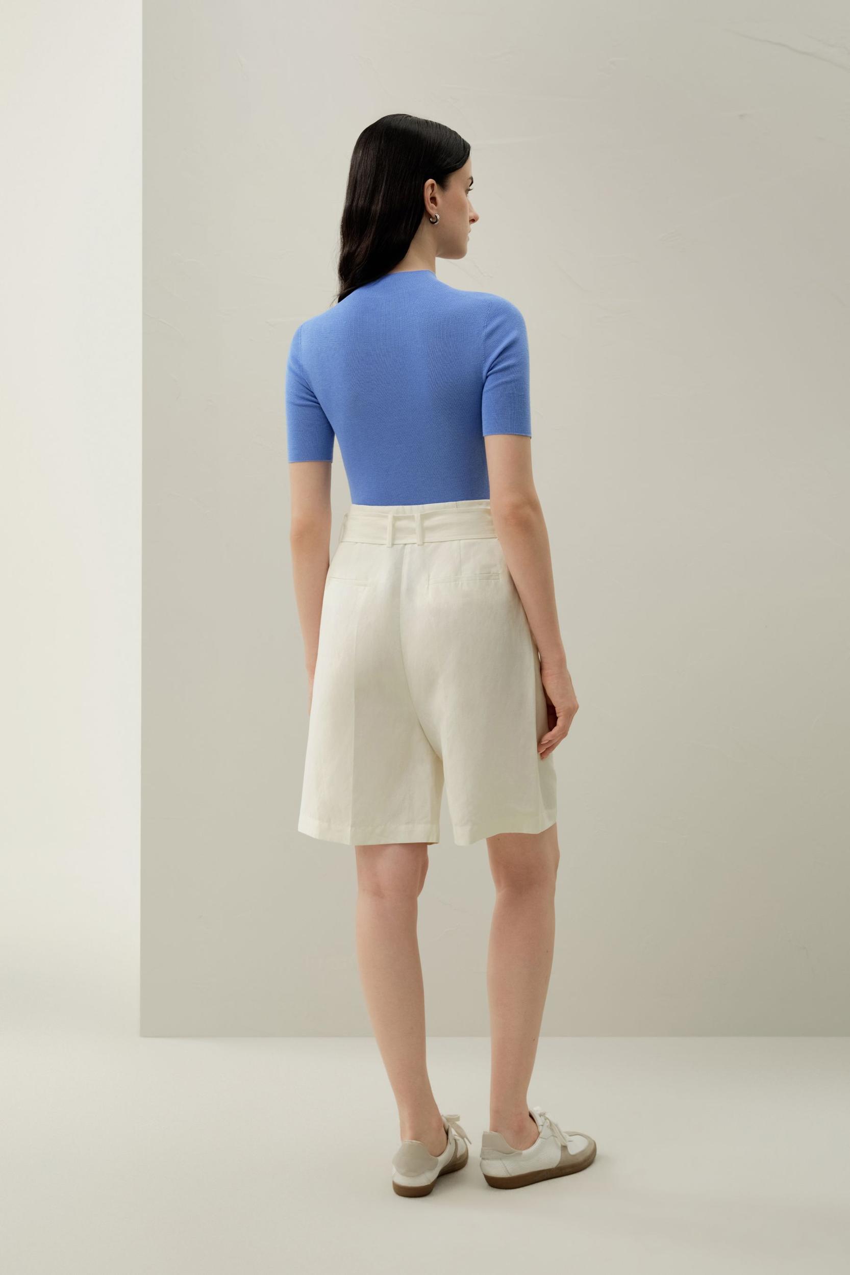Seamless Silk-Cotton Slim-Fit Knit Top Product Image