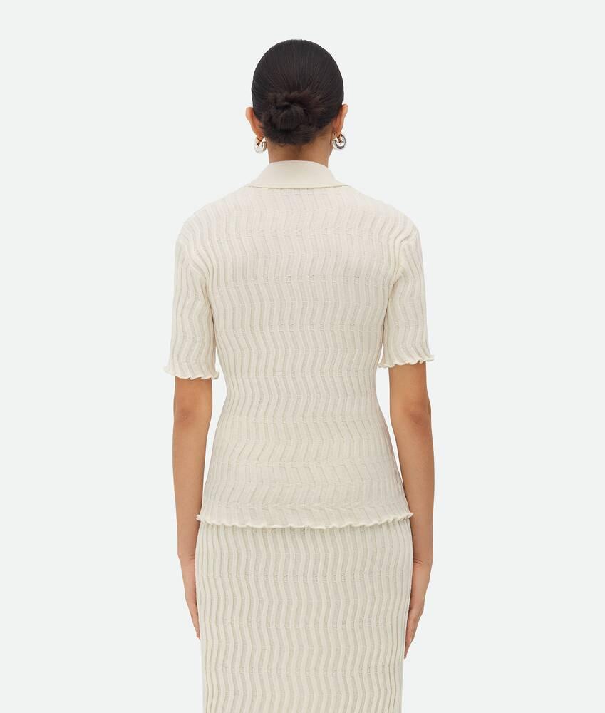 Women's Ribbed Wool Top  in String Product Image