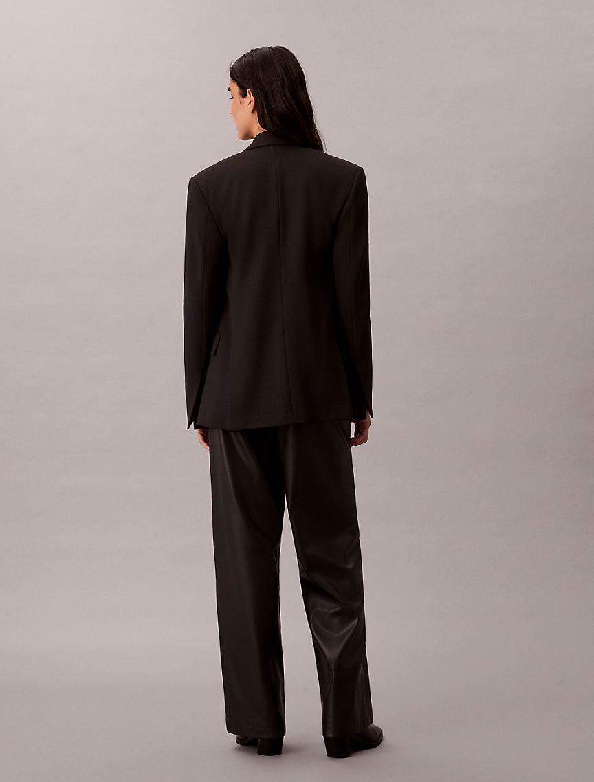 Faux Leather Relaxed Pants Product Image