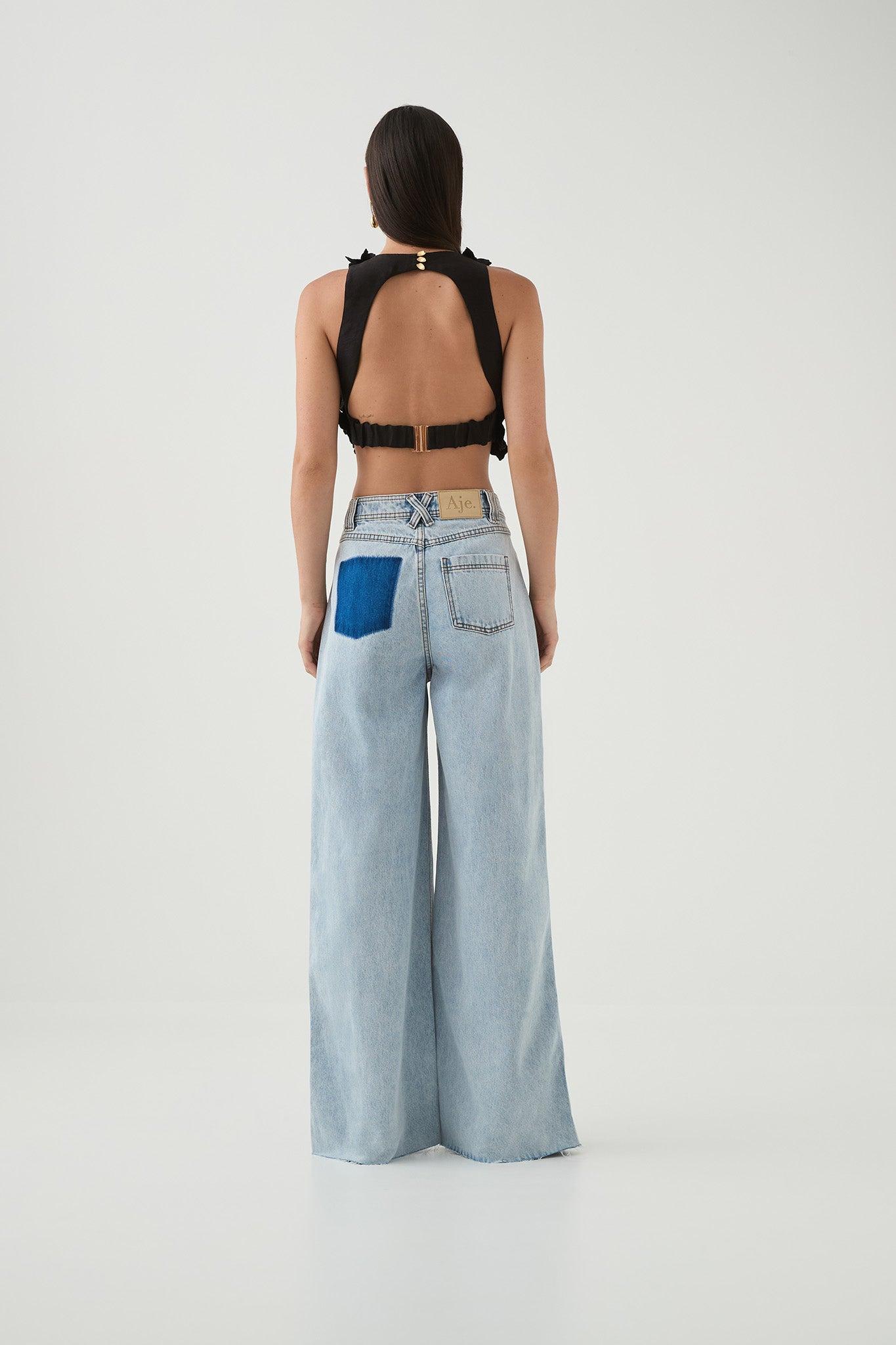 Splendour Flower Shell Top-BLACK / 10 Product Image