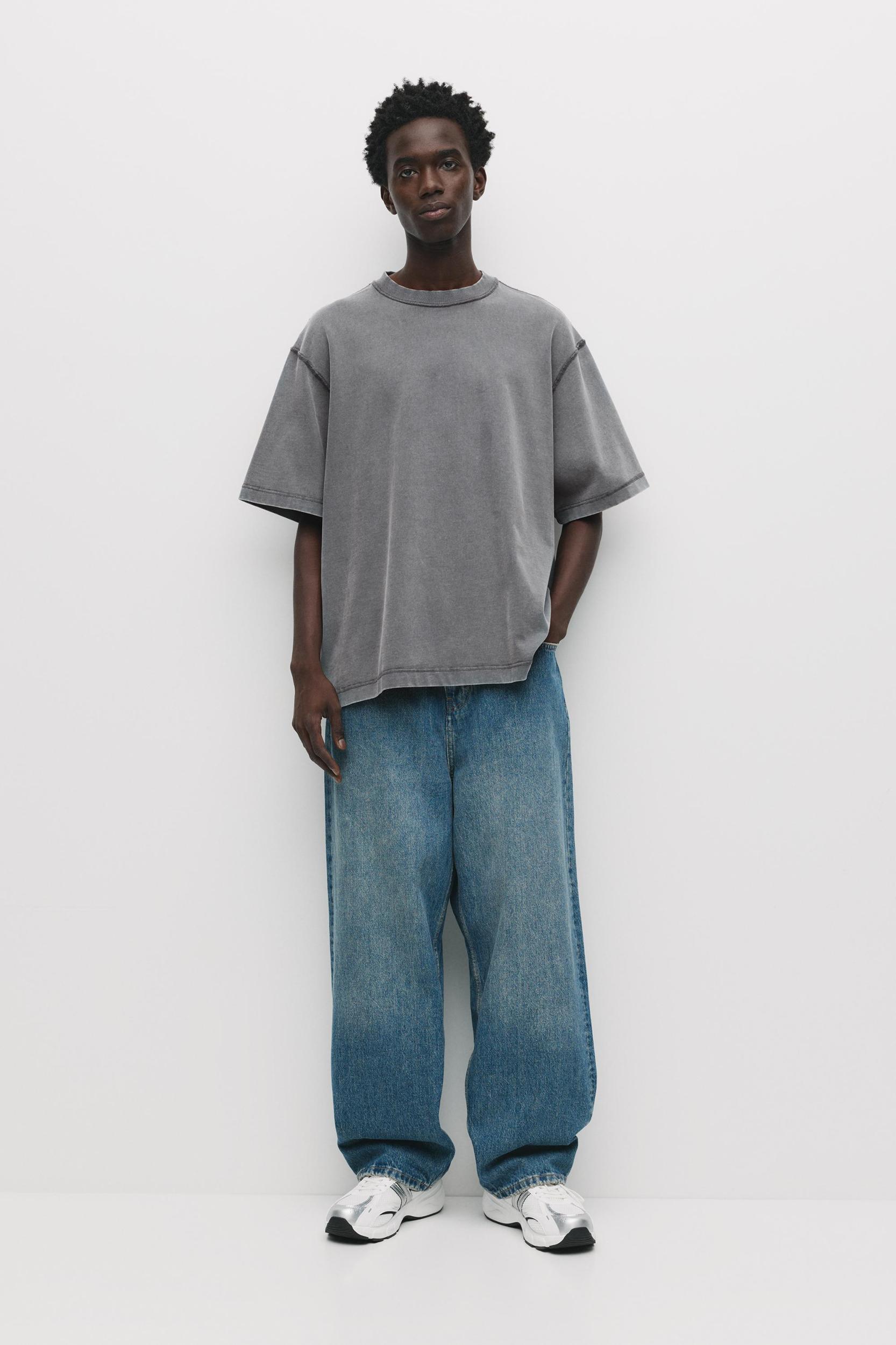 Soft-touch boxy-fit T-shirt Product Image