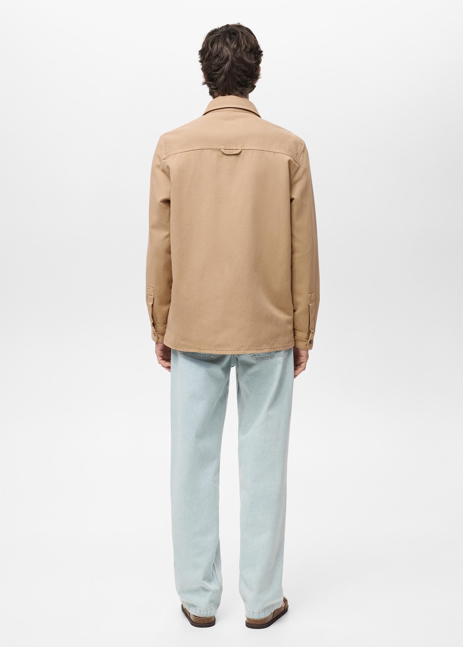 Tencel regular-fit overshirt - Men | MANGO USA Product Image