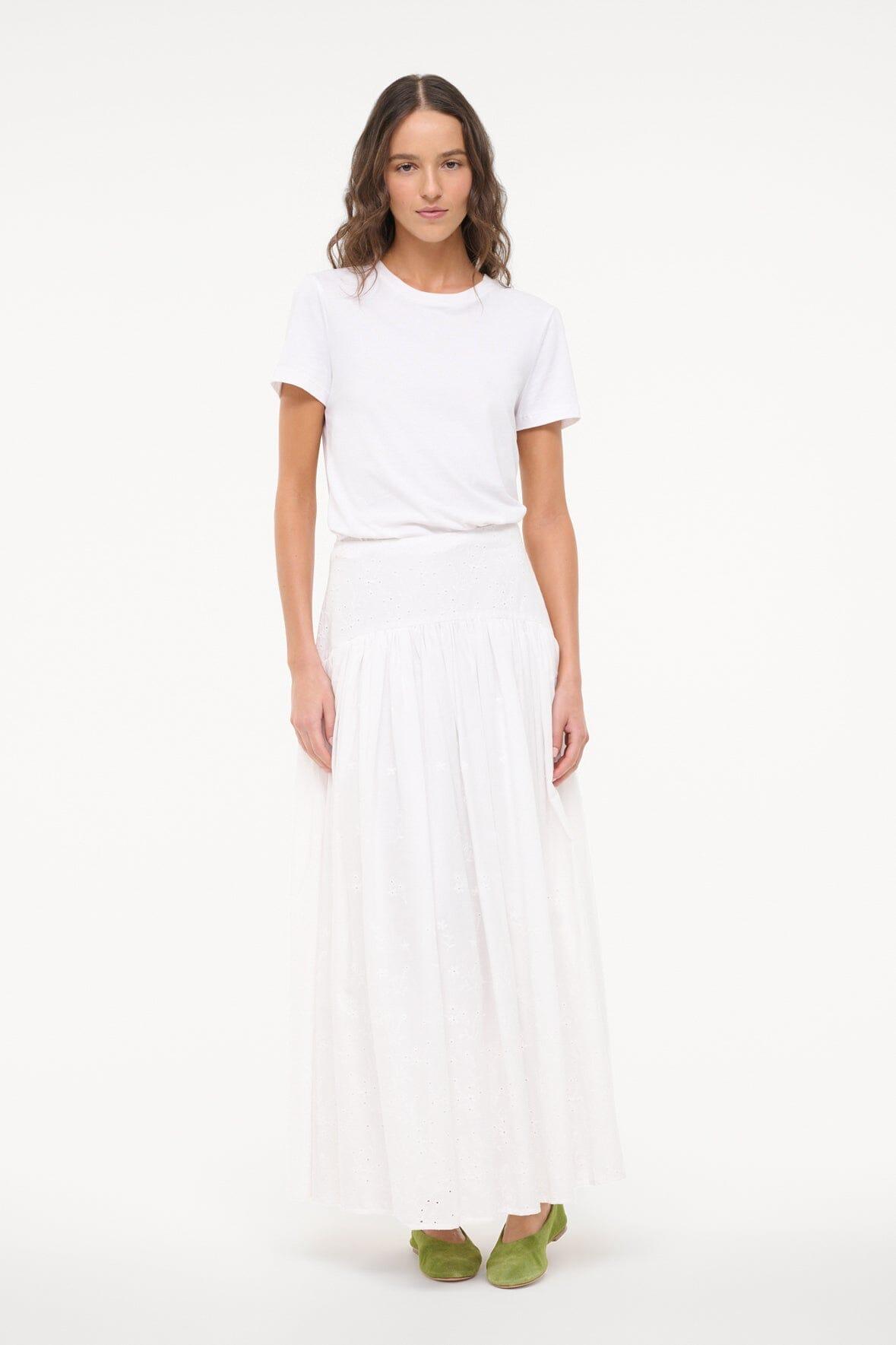 PROCIDA SKIRT | WHITE EYELET Product Image