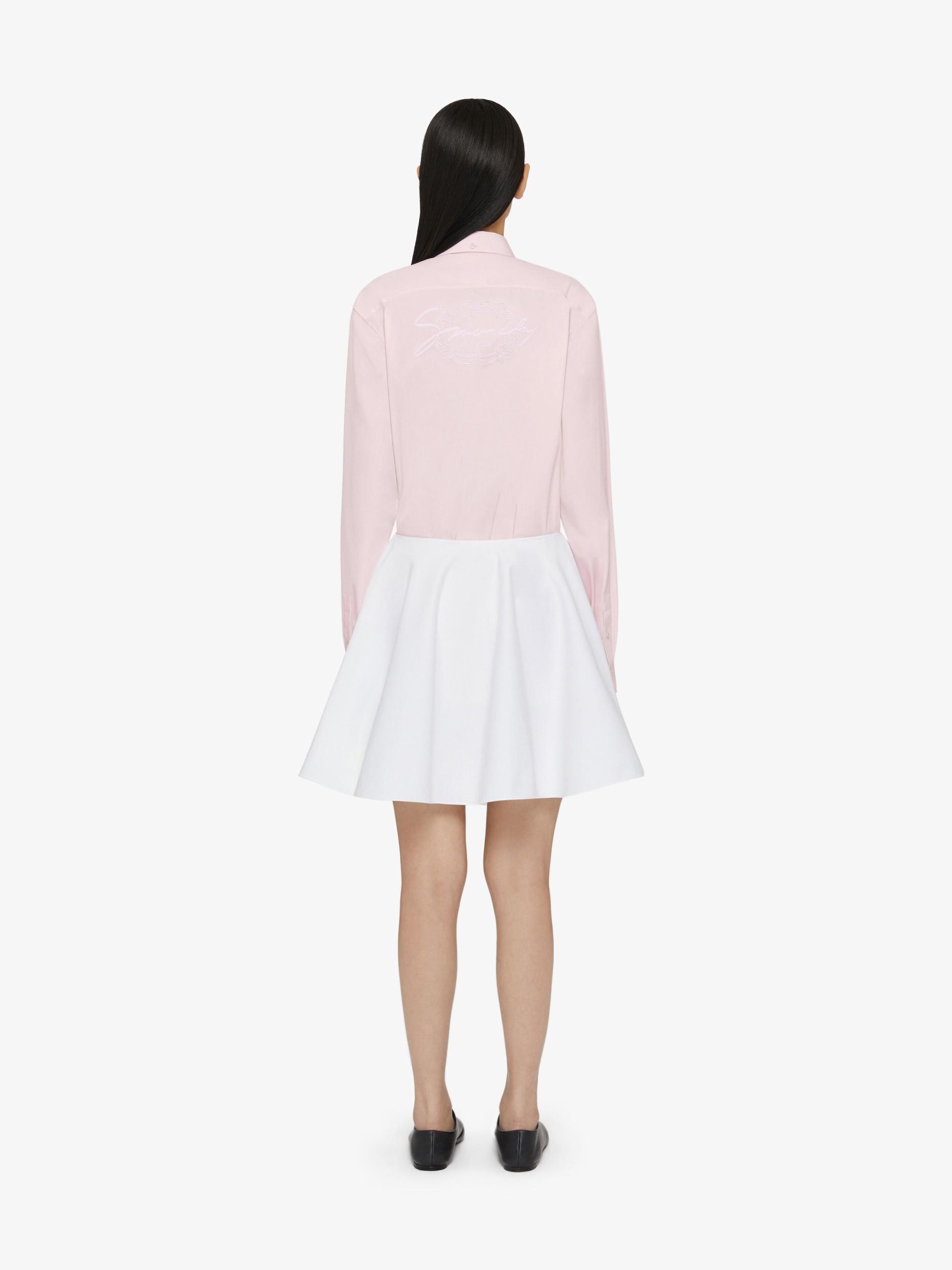 Skirt in cotton with GIVENCHY medallion Product Image
