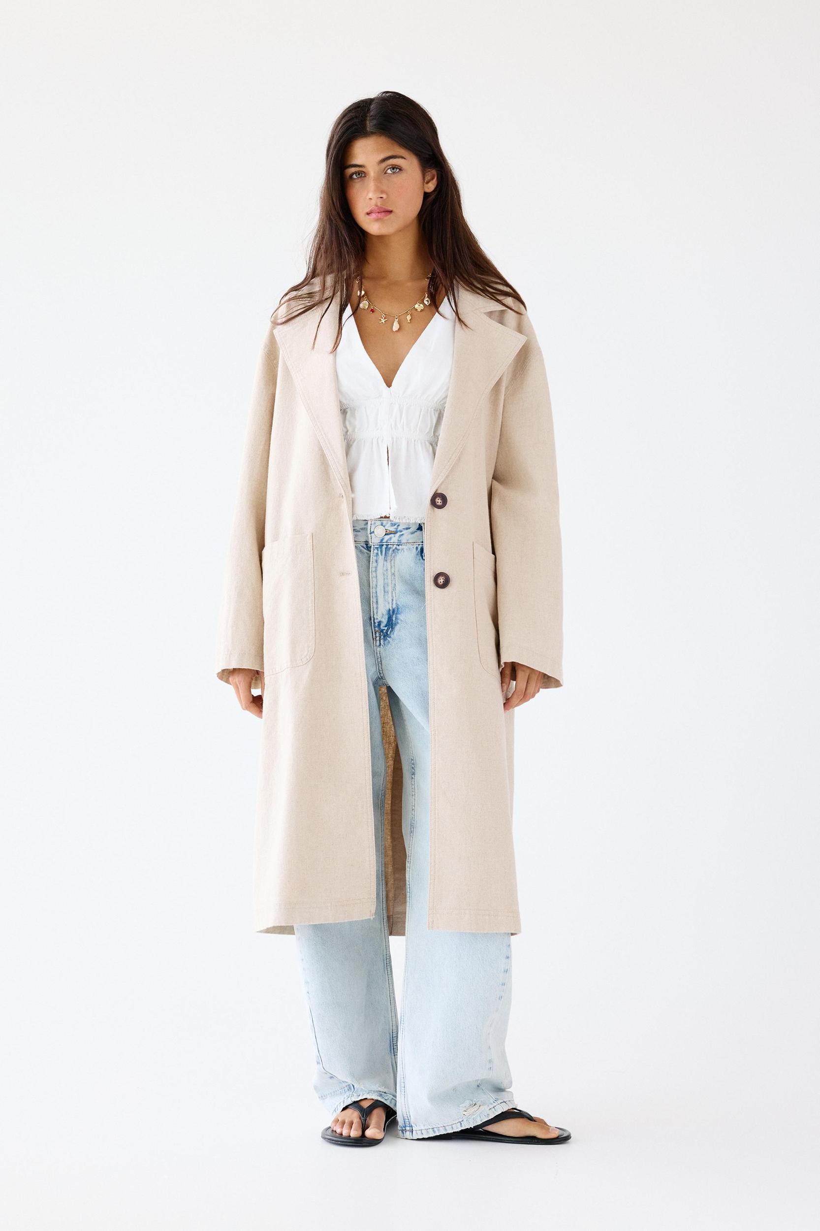 Long rustic coat Product Image