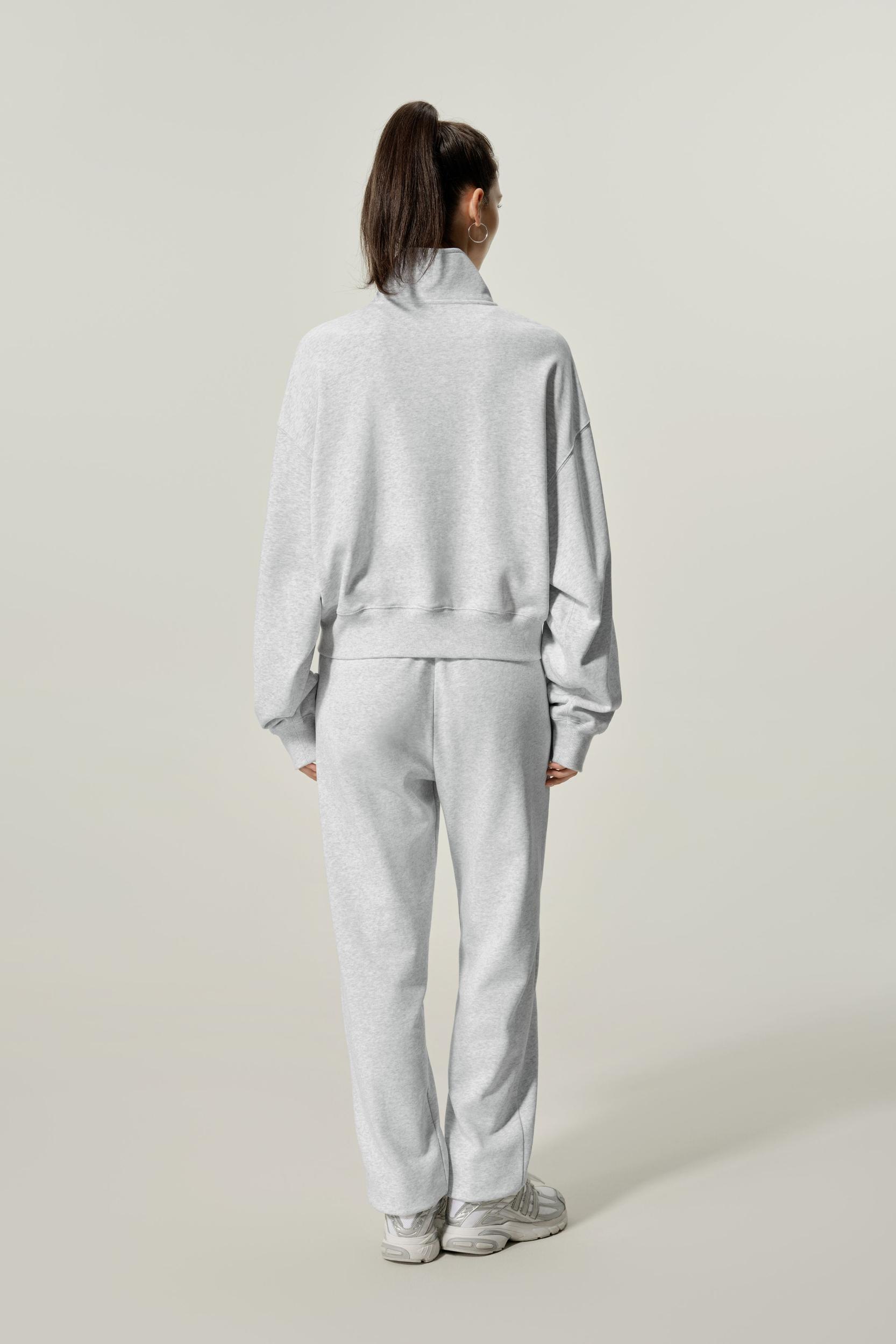 LILYSILK Women's SILKERRY Silk Blend Oversized Two-Way Zip Jacket Navy XL Product Image