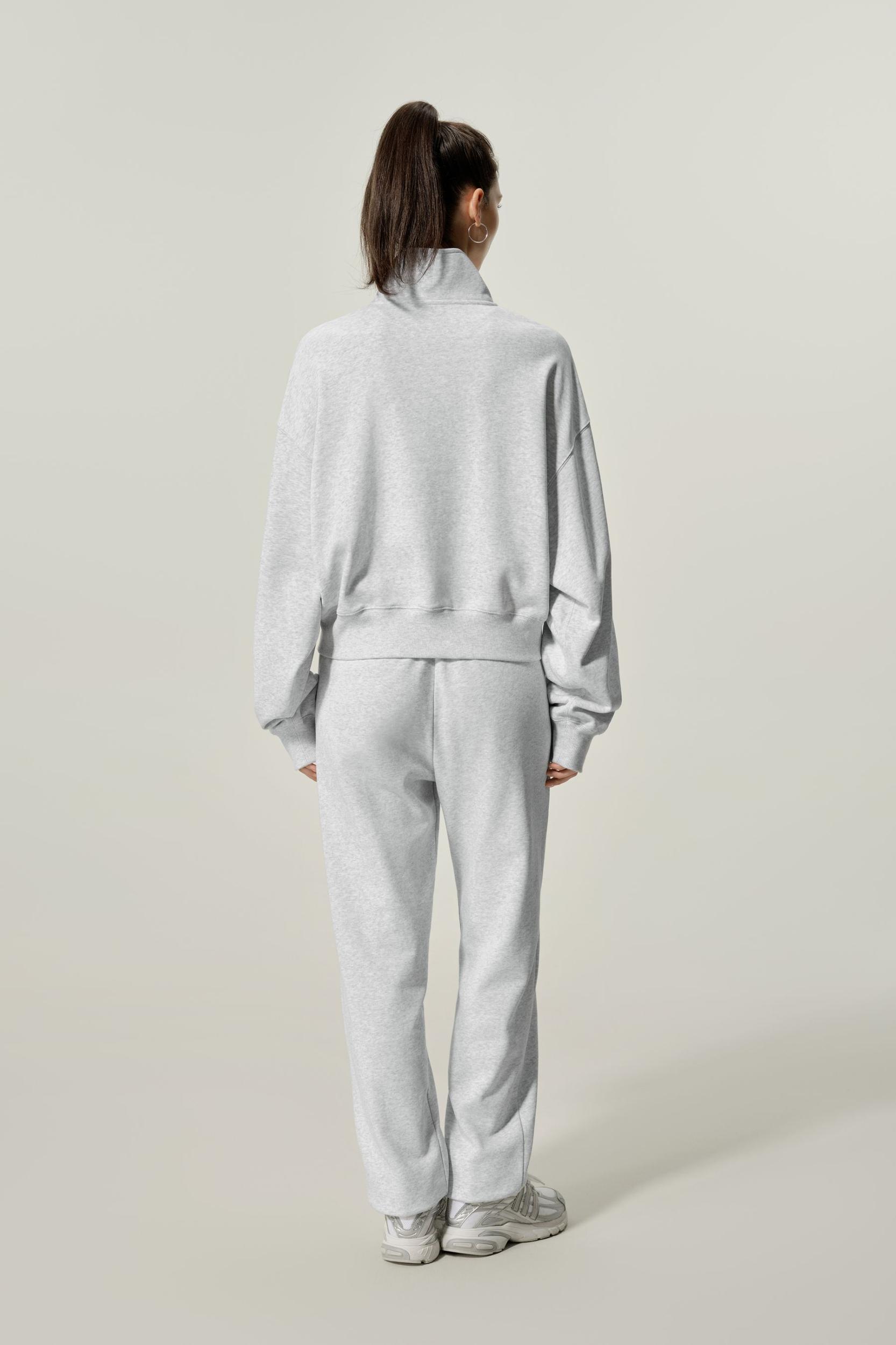 LILYSILK Women's SILKERRY Silk Blend Oversized Two-Way Zip Jacket Navy XL Product Image