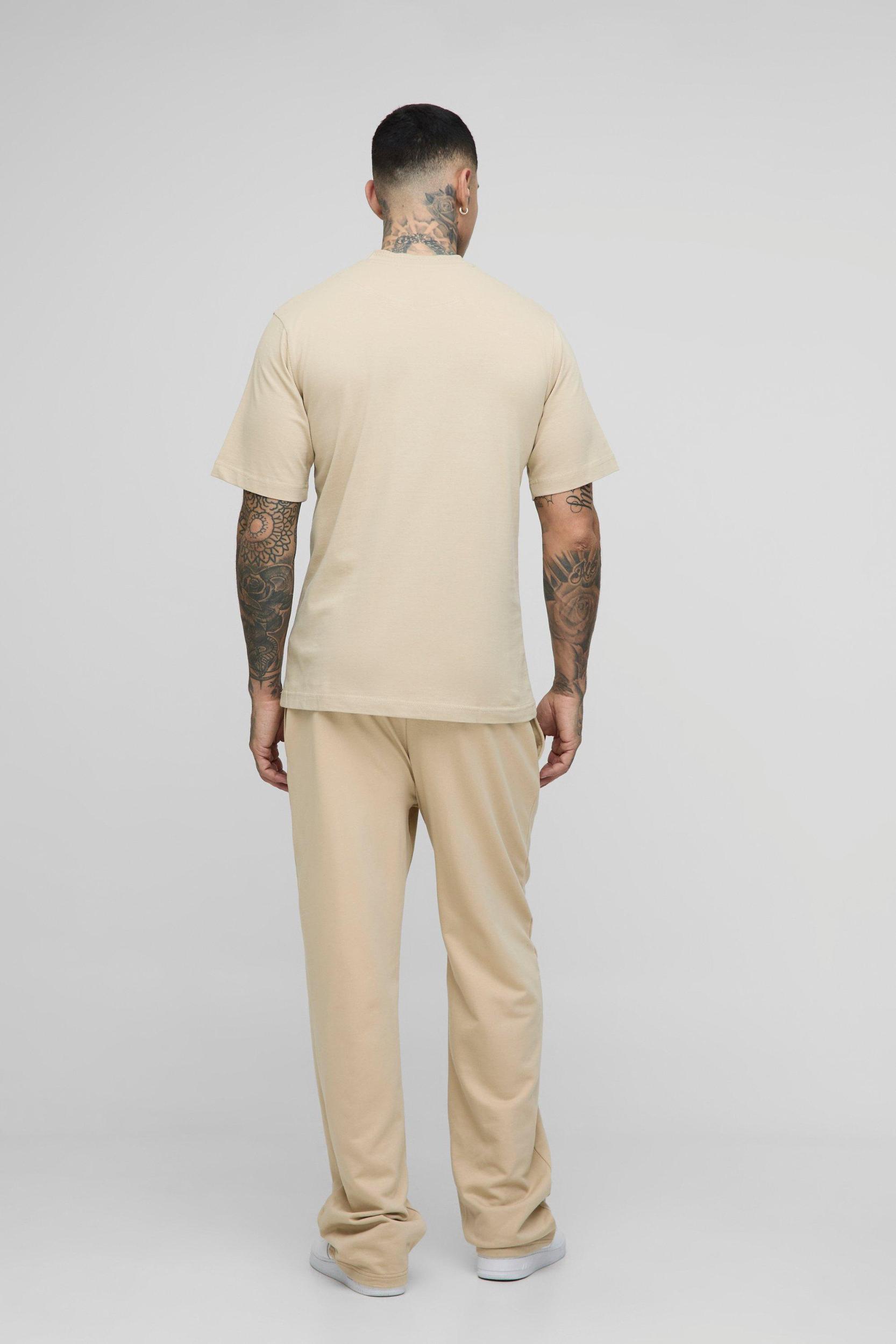 Tall Lightweight Straight Fit Basic Sweatpants | boohooMAN USA Product Image