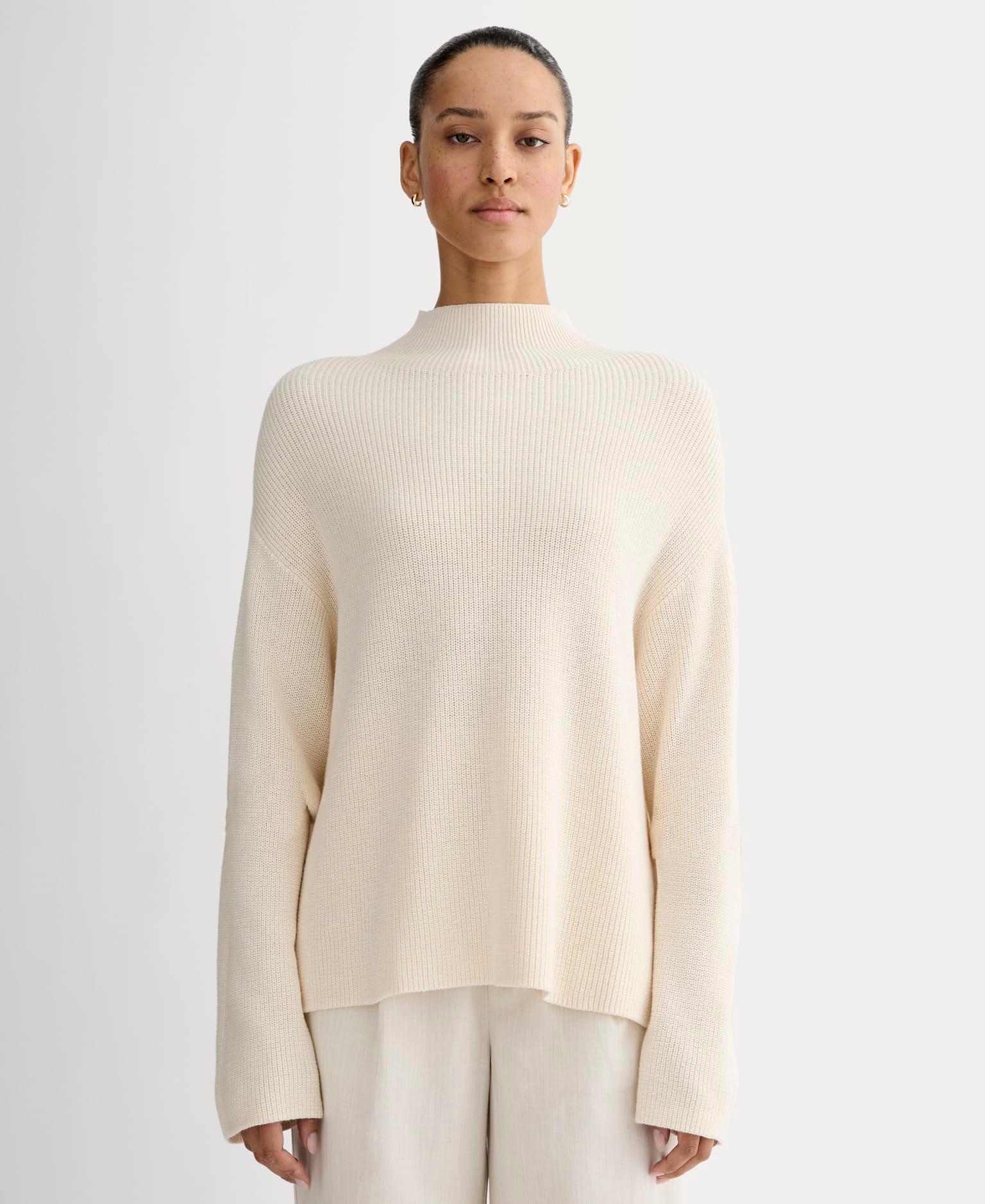 Womens Slouchy Funnel Neck in Everyday Cotton Sweater by Everlane Product Image
