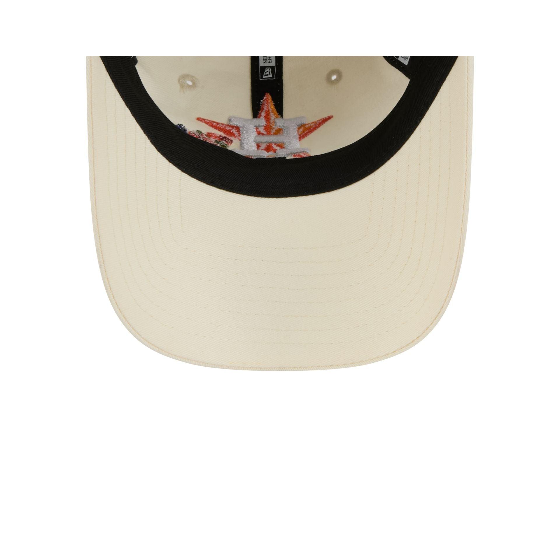 Houston Astros Women's Floral Stitch 9TWENTY Adjustable Hat Female Product Image