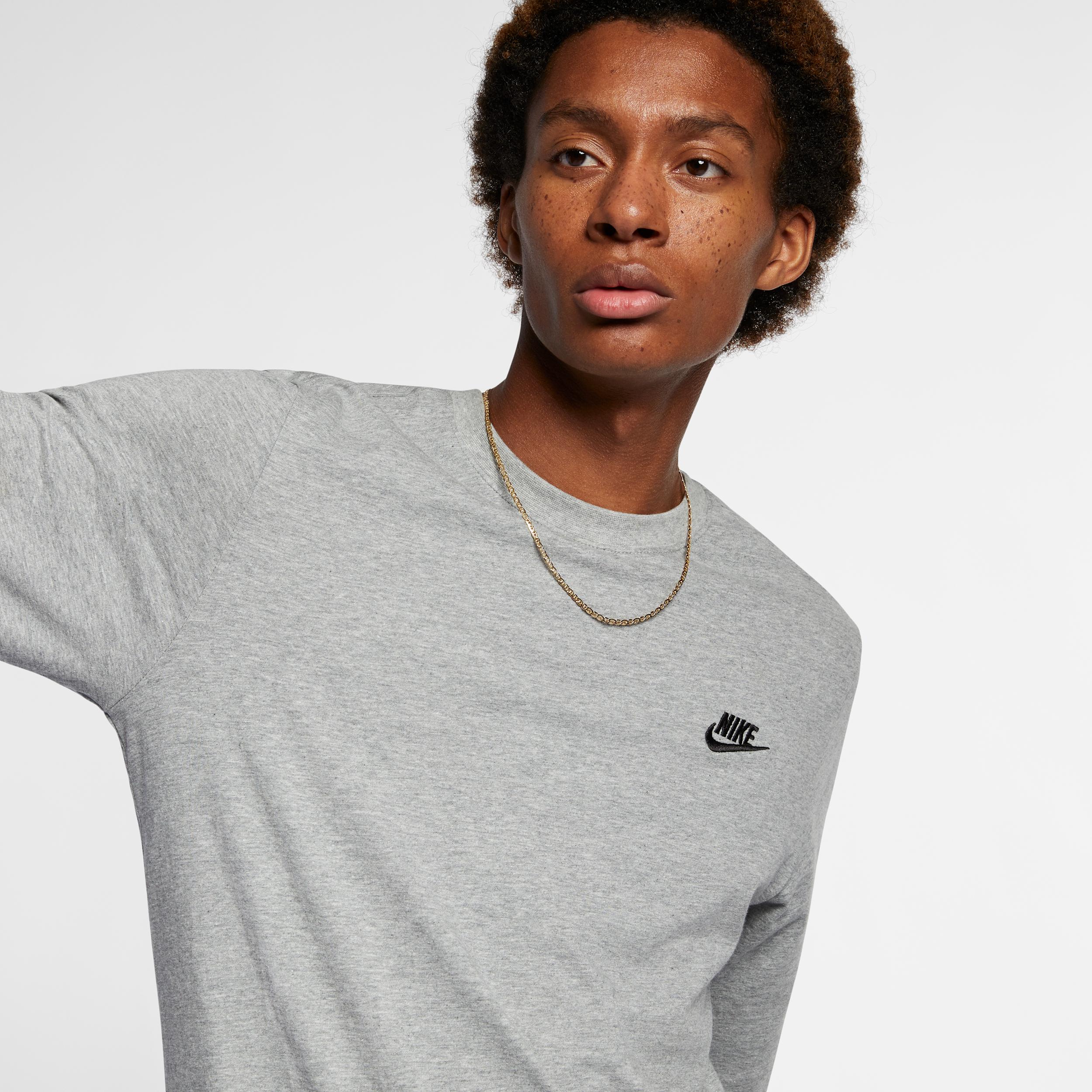 Men's Nike Sportswear Club Long-Sleeve T-Shirt Product Image