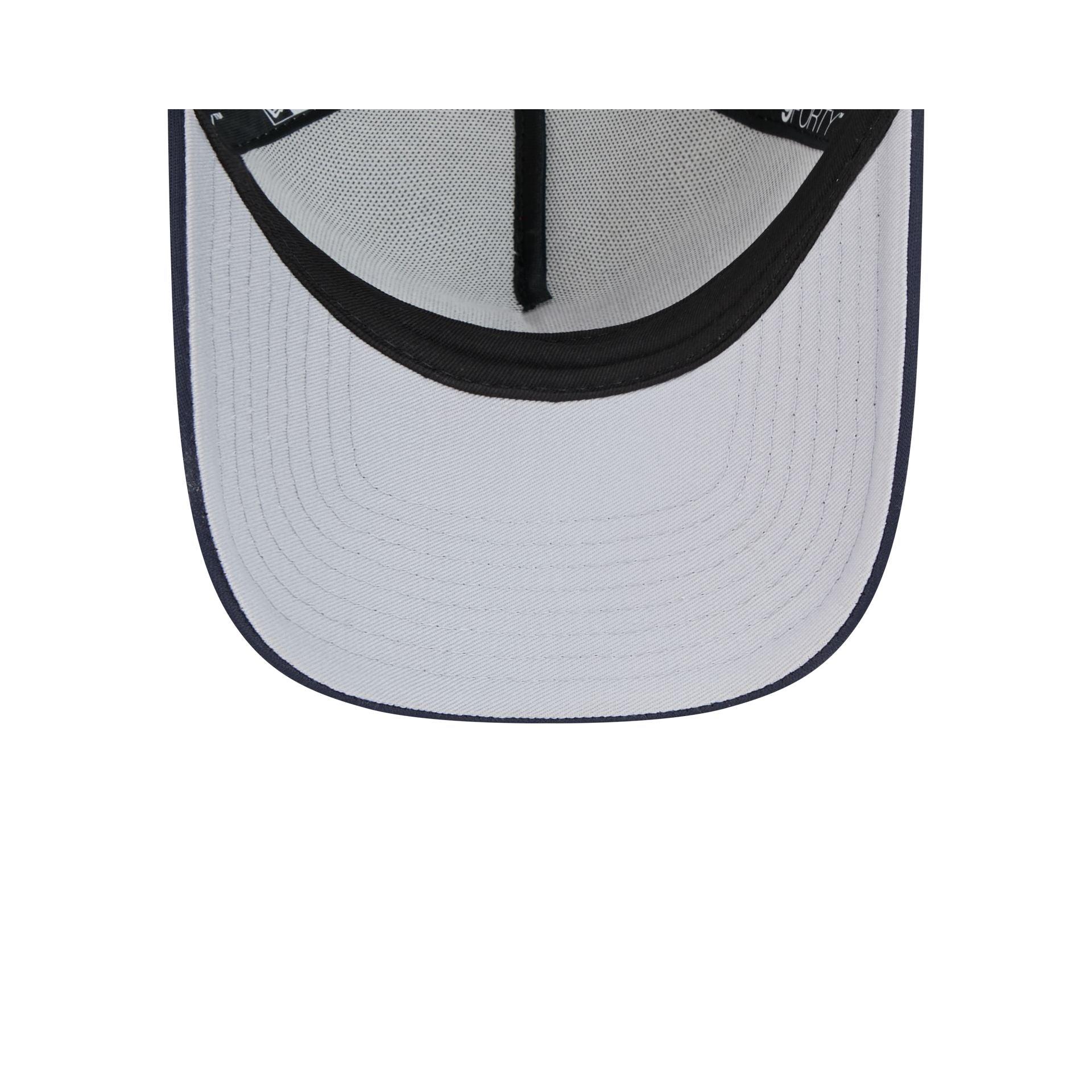 Buffalo Sabres Distressed 9FORTY A-Frame Trucker Hat Male Product Image