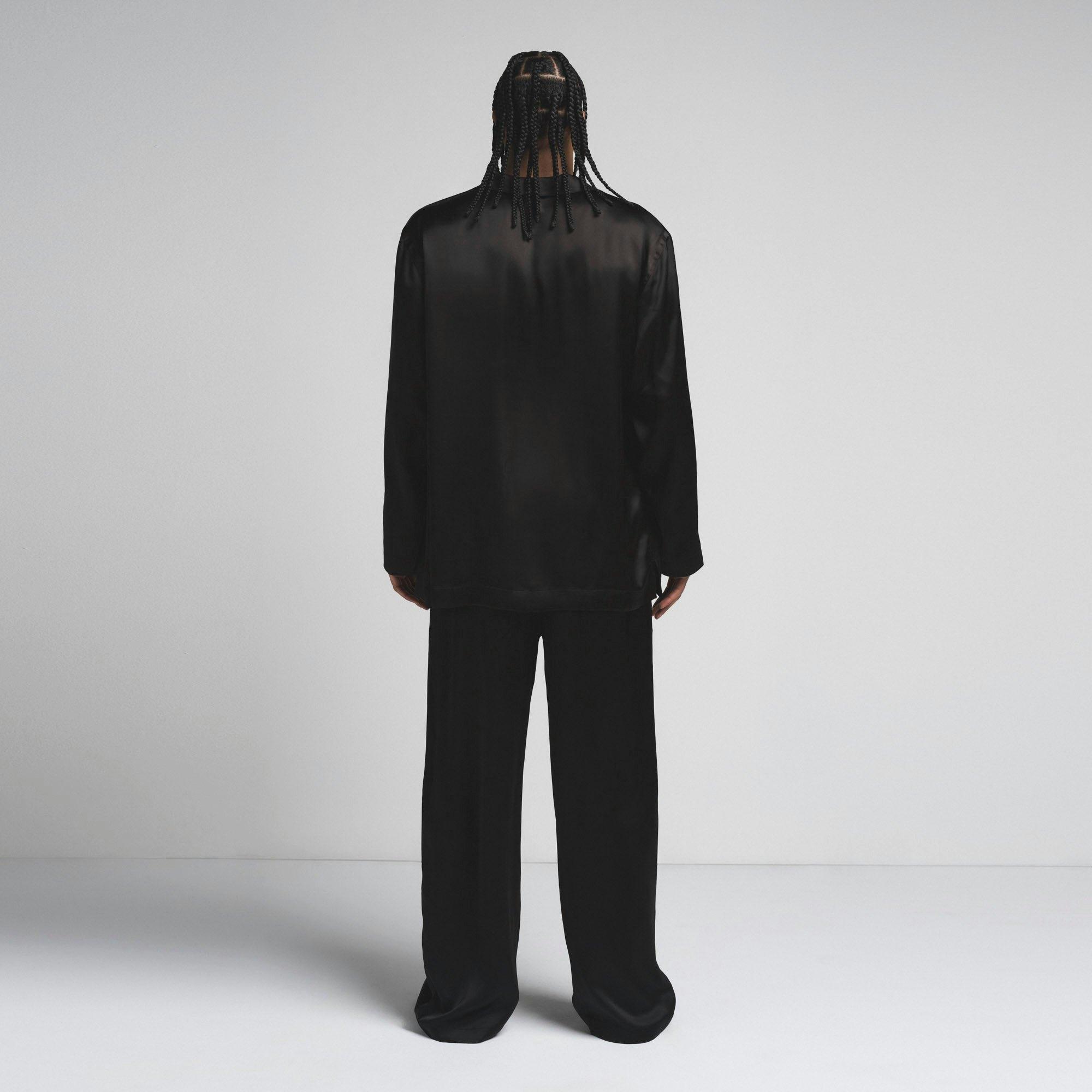 SATEEN SLEEP MENS LONG SLEEP SET | ONYX Product Image