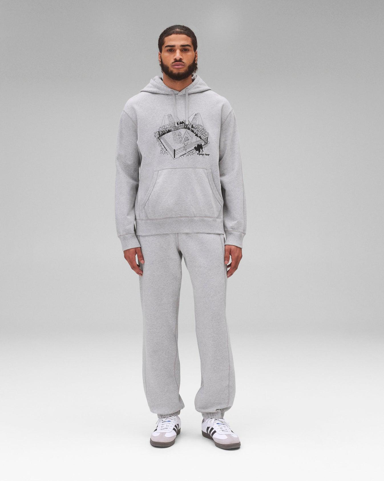 Reigning Champ Midweight Terry Lines Hoodie Product Image