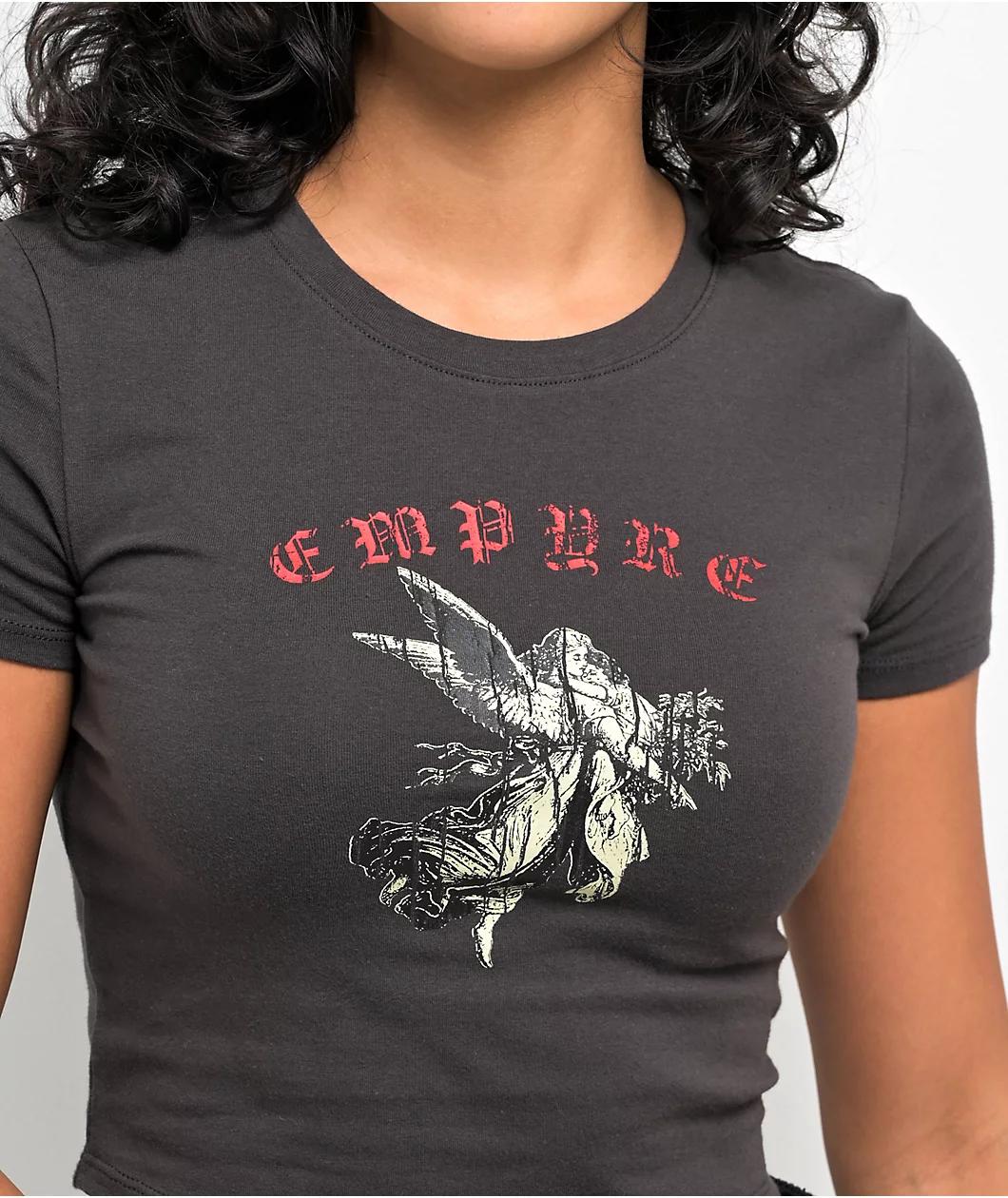 Empyre Amina Vice Virtues Black Crop T-Shirt Product Image