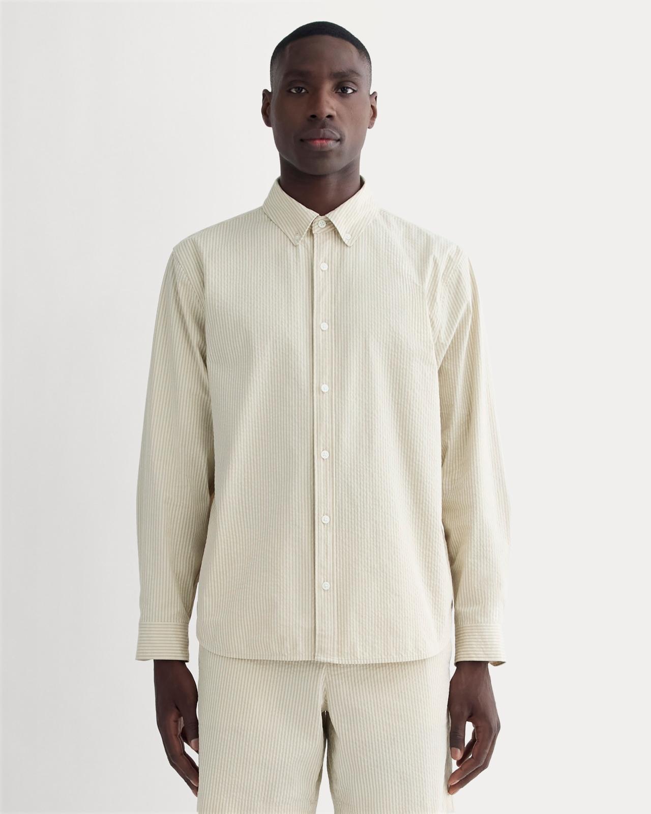 Mens Seersucker Long-Sleeve Shirt by Everlane Product Image