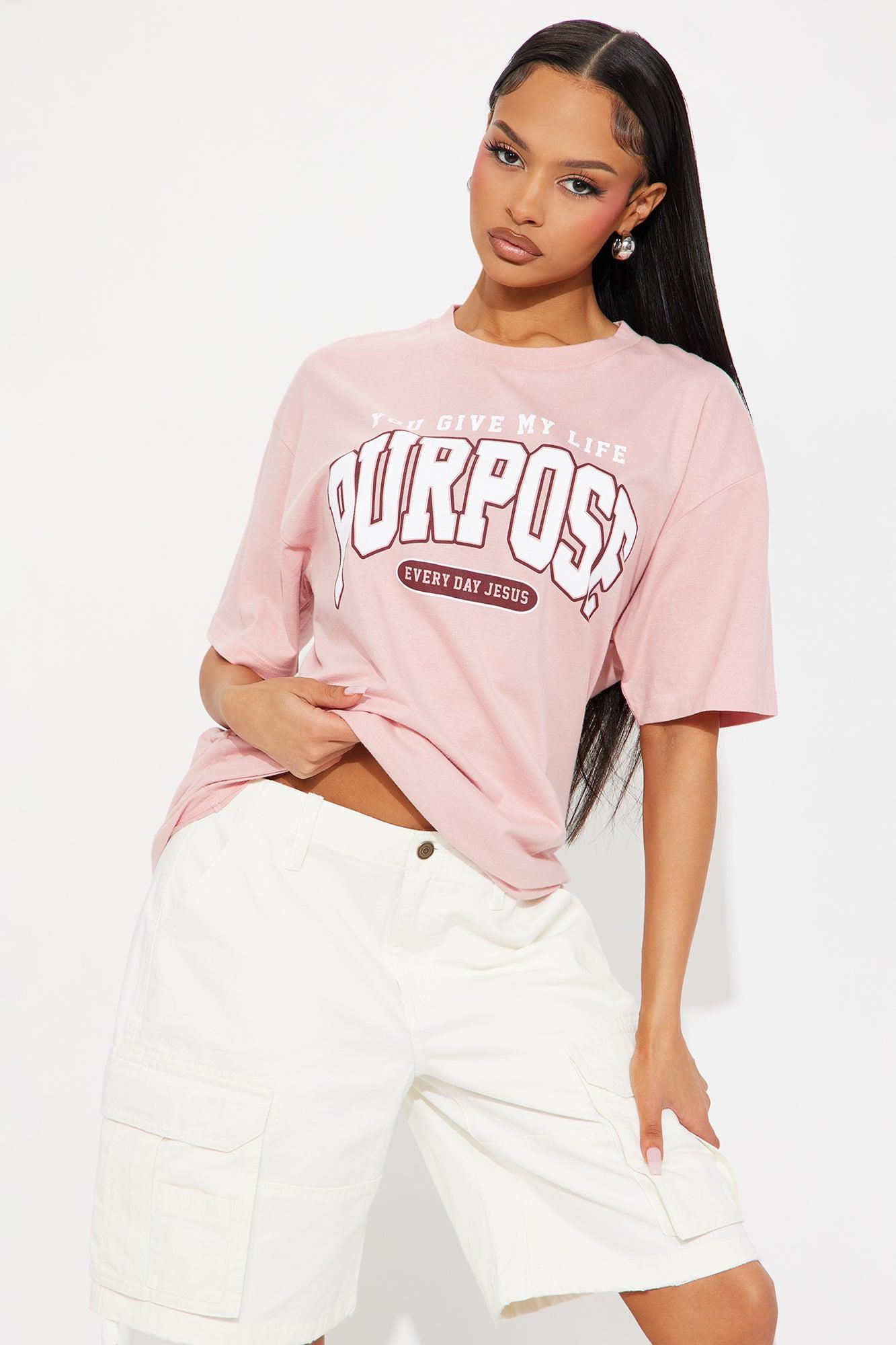 Purpose Oversized Tee - Mauve Product Image