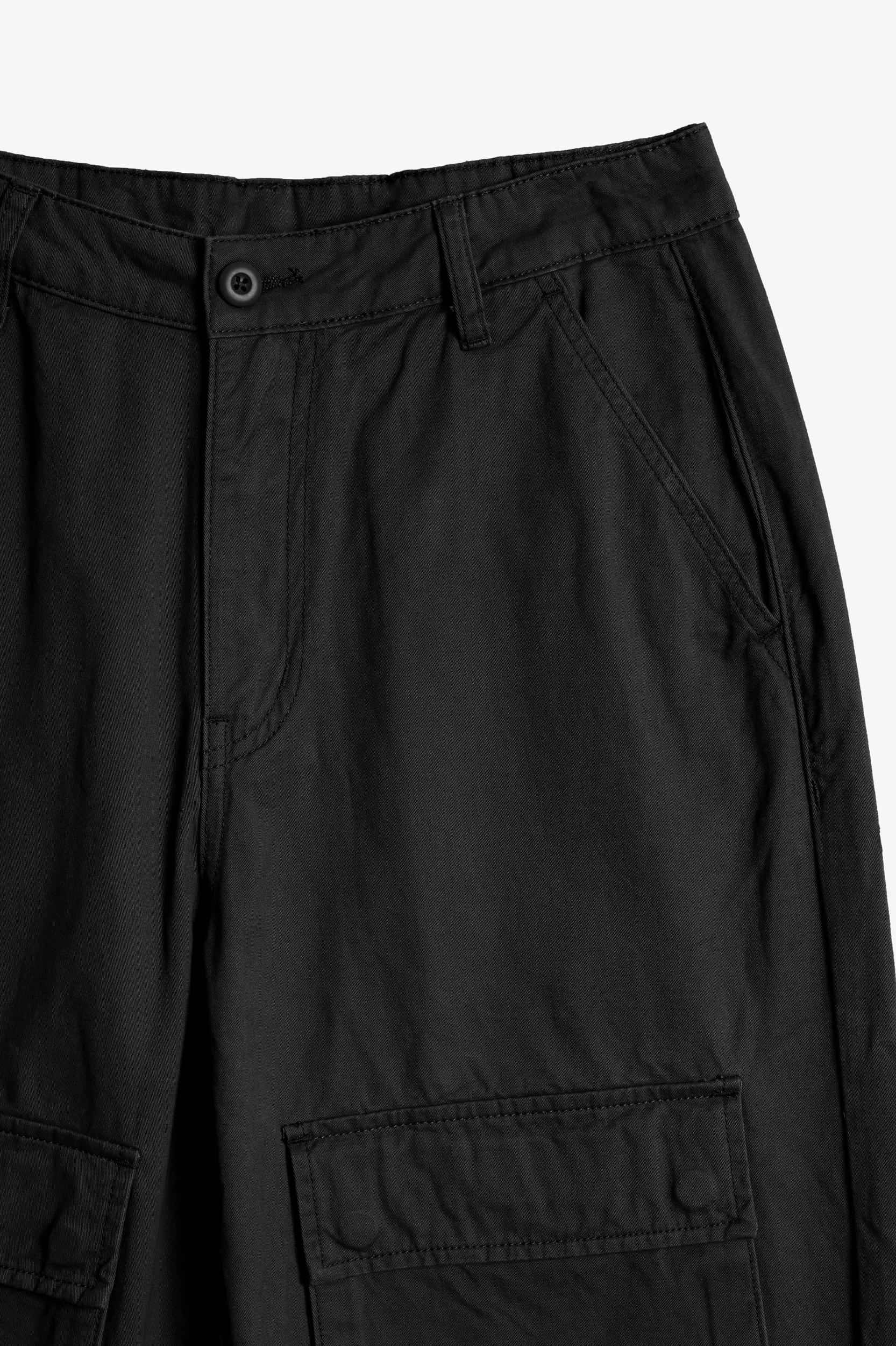 LWH Relaxed Baggy Cargo Pants - Black Product Image