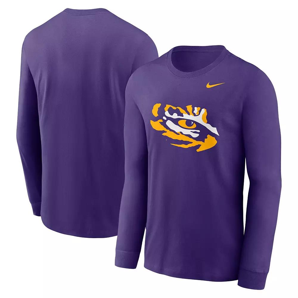 Men's Nike Purple LSU Tigers Alternate Logo Long Sleeve T-Shirt,  Product Image