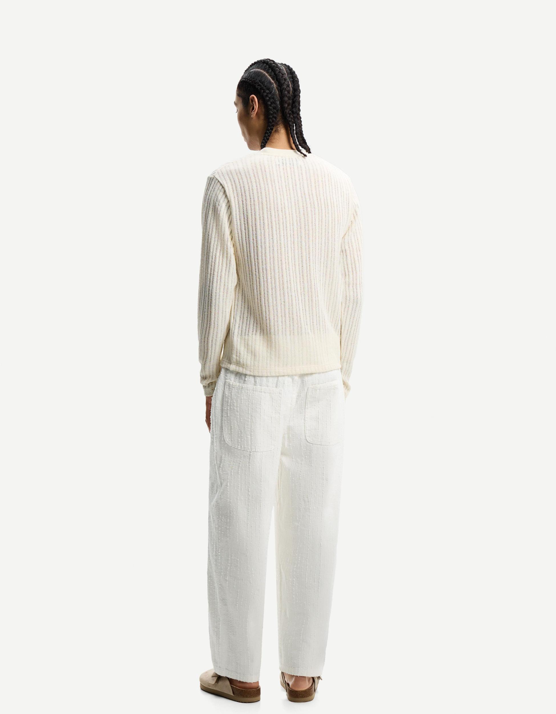 Baggy jacquard jeans Product Image