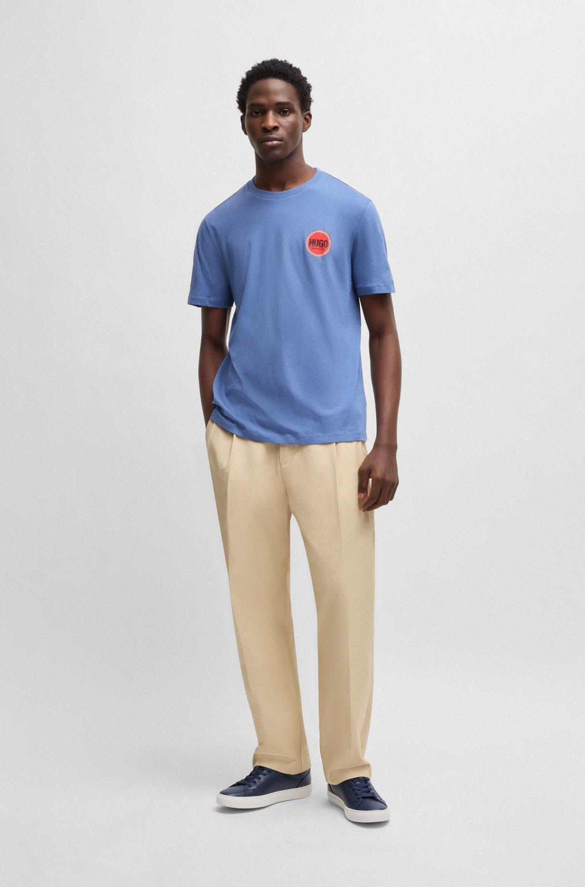 Faux-leather trainers with tonal monograms Product Image