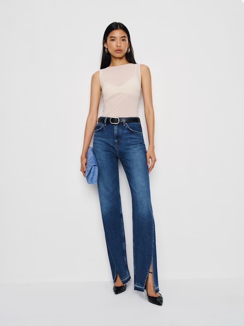 Val 90s Mid Rise Straight Jeans Product Image